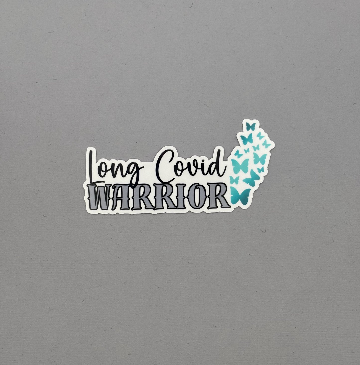 Long Covid Warrior Butterflies Sticker