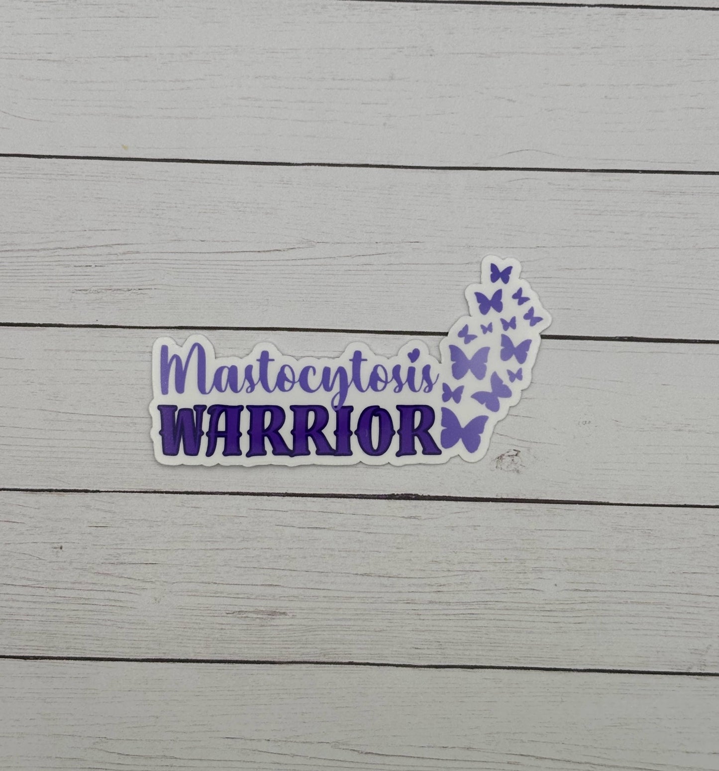 Mastocytosis Warrior Butterflies Sticker