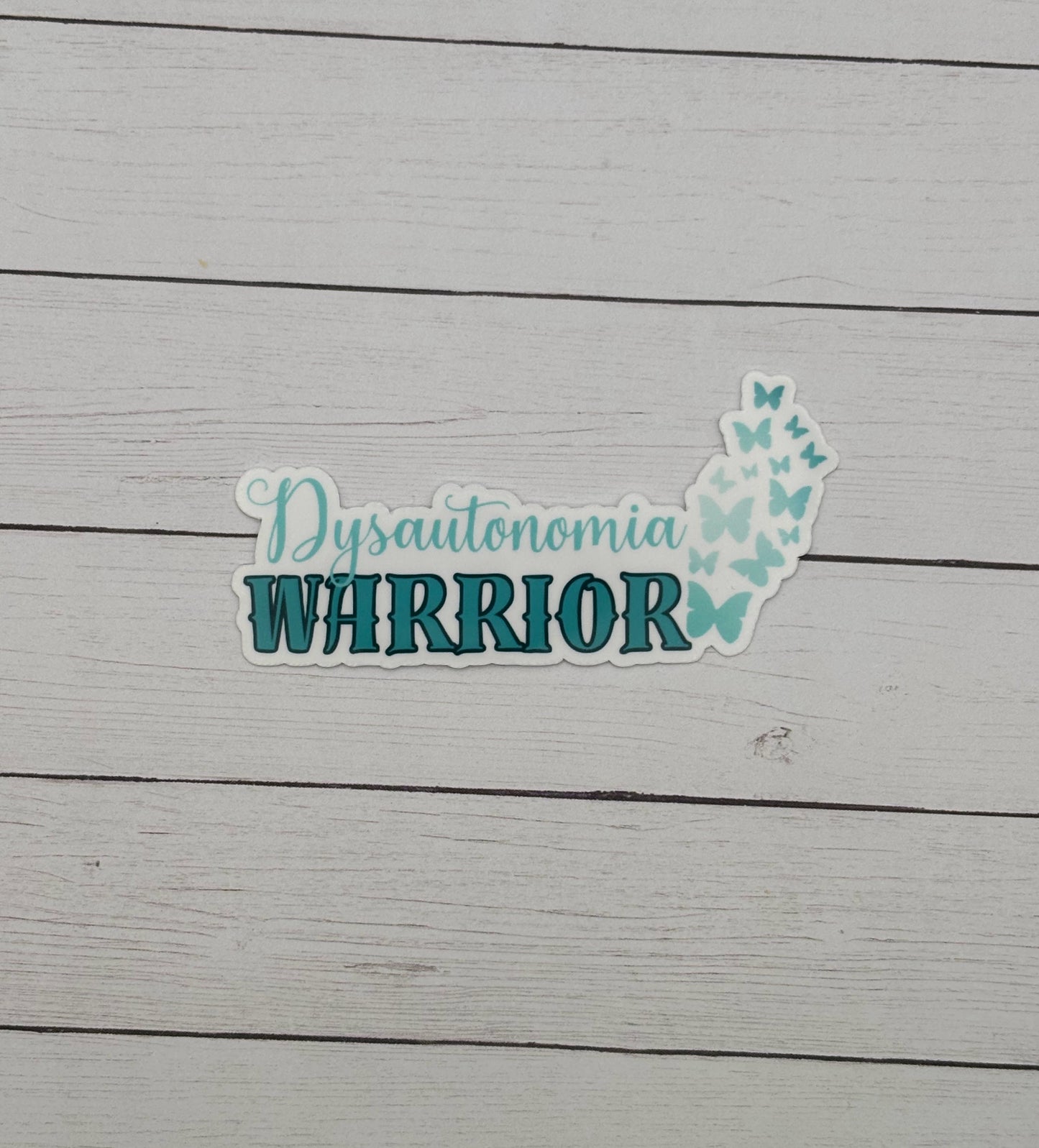 Dysautonomia Warrior Butterflies Sticker