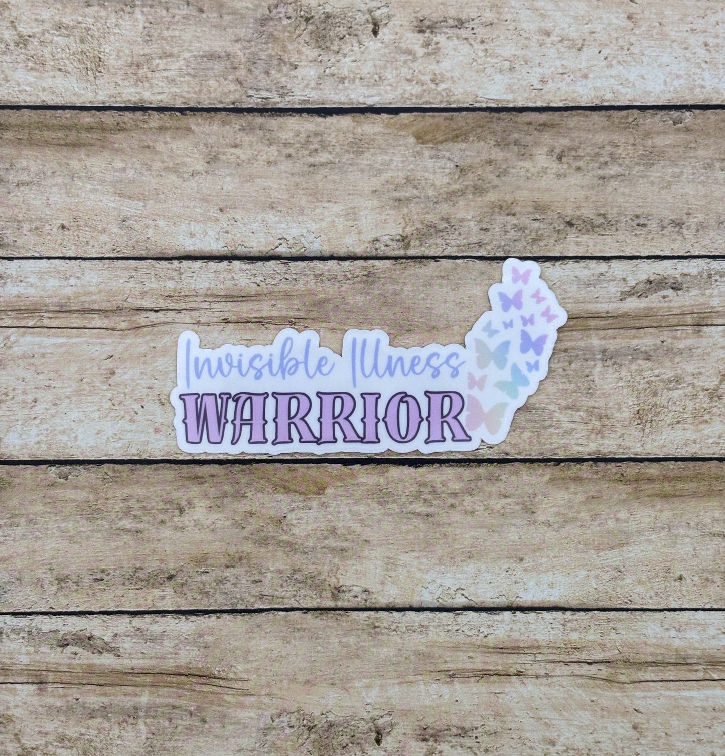 Invisible Illness Warrior Butterflies Sticker