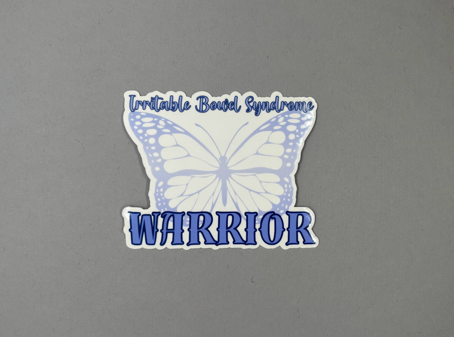 Irritable Bowel Syndrome Warrior Butterfly Sticker