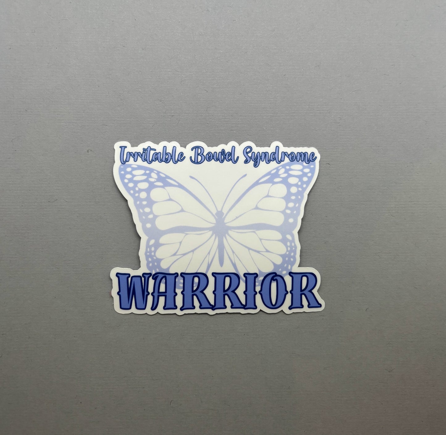 Irritable Bowel Syndrome Warrior Butterfly Sticker