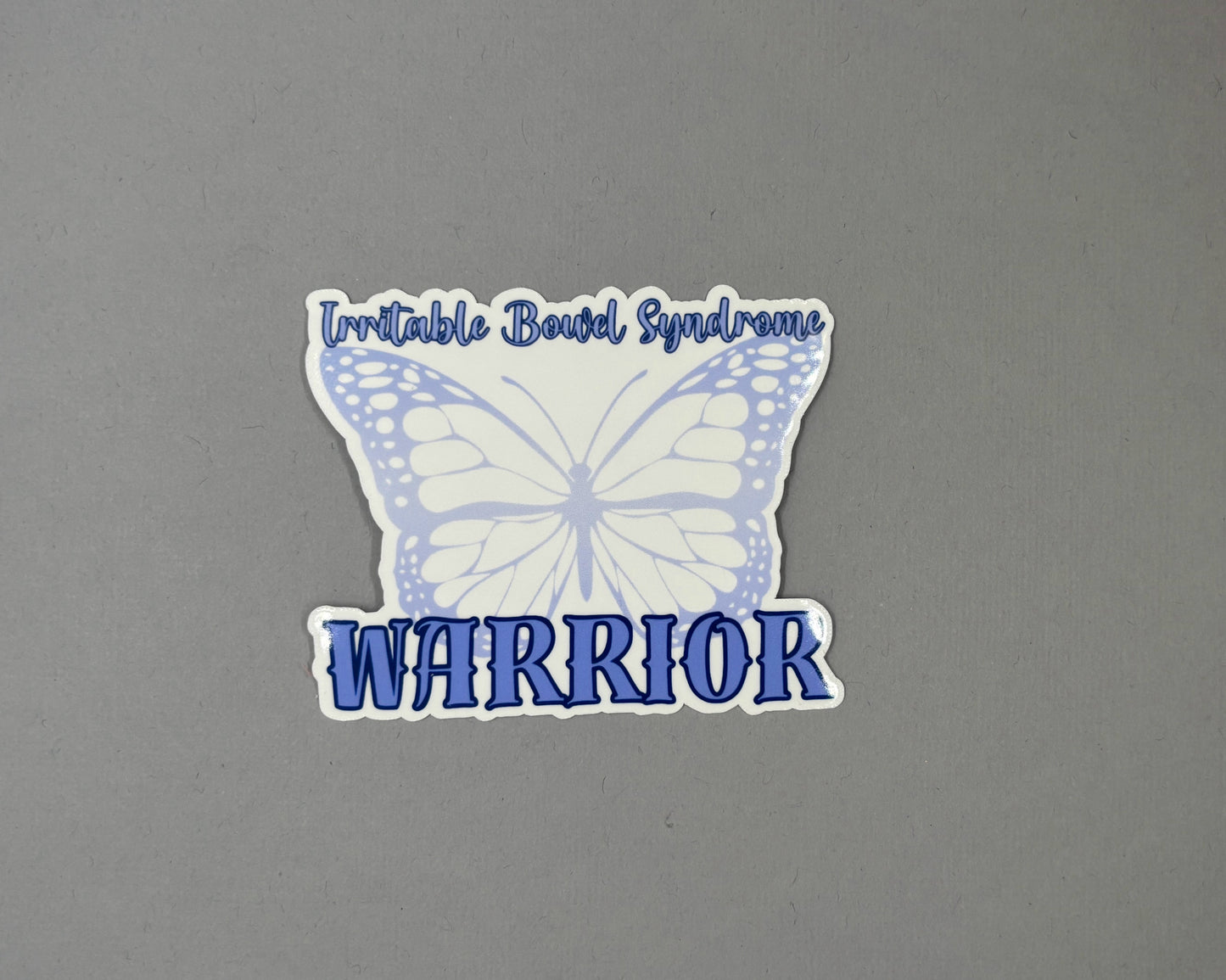 Irritable Bowel Syndrome Warrior Butterfly Sticker