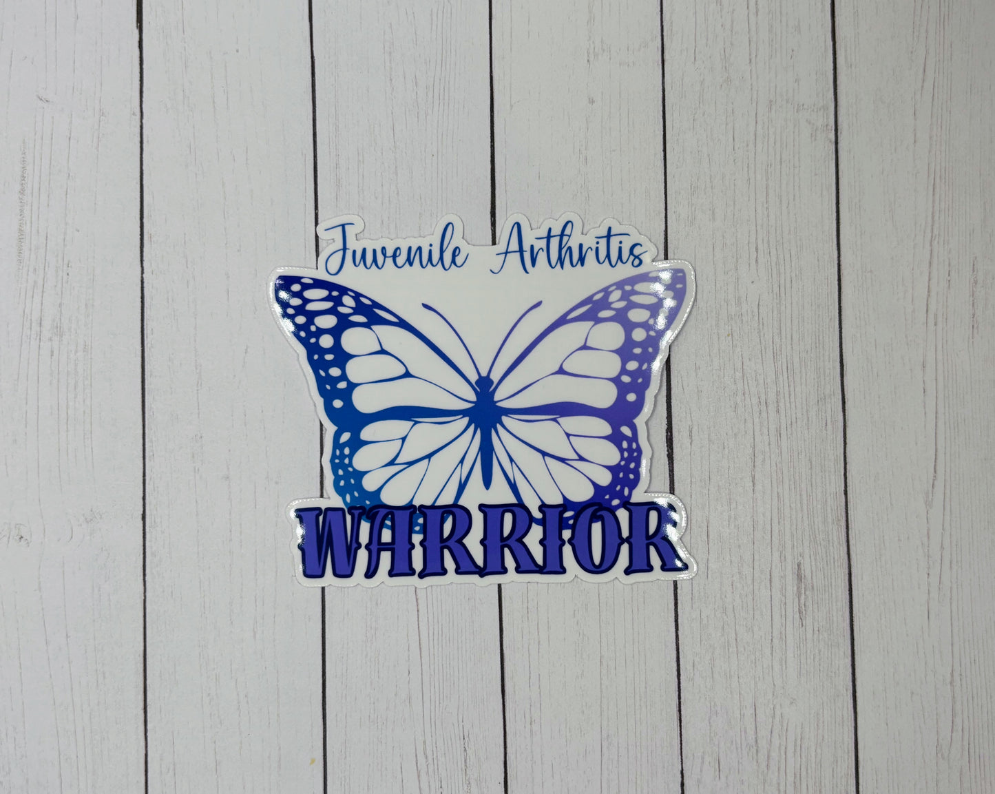 Juvenile Arthritis Warrior Butterfly Sticker
