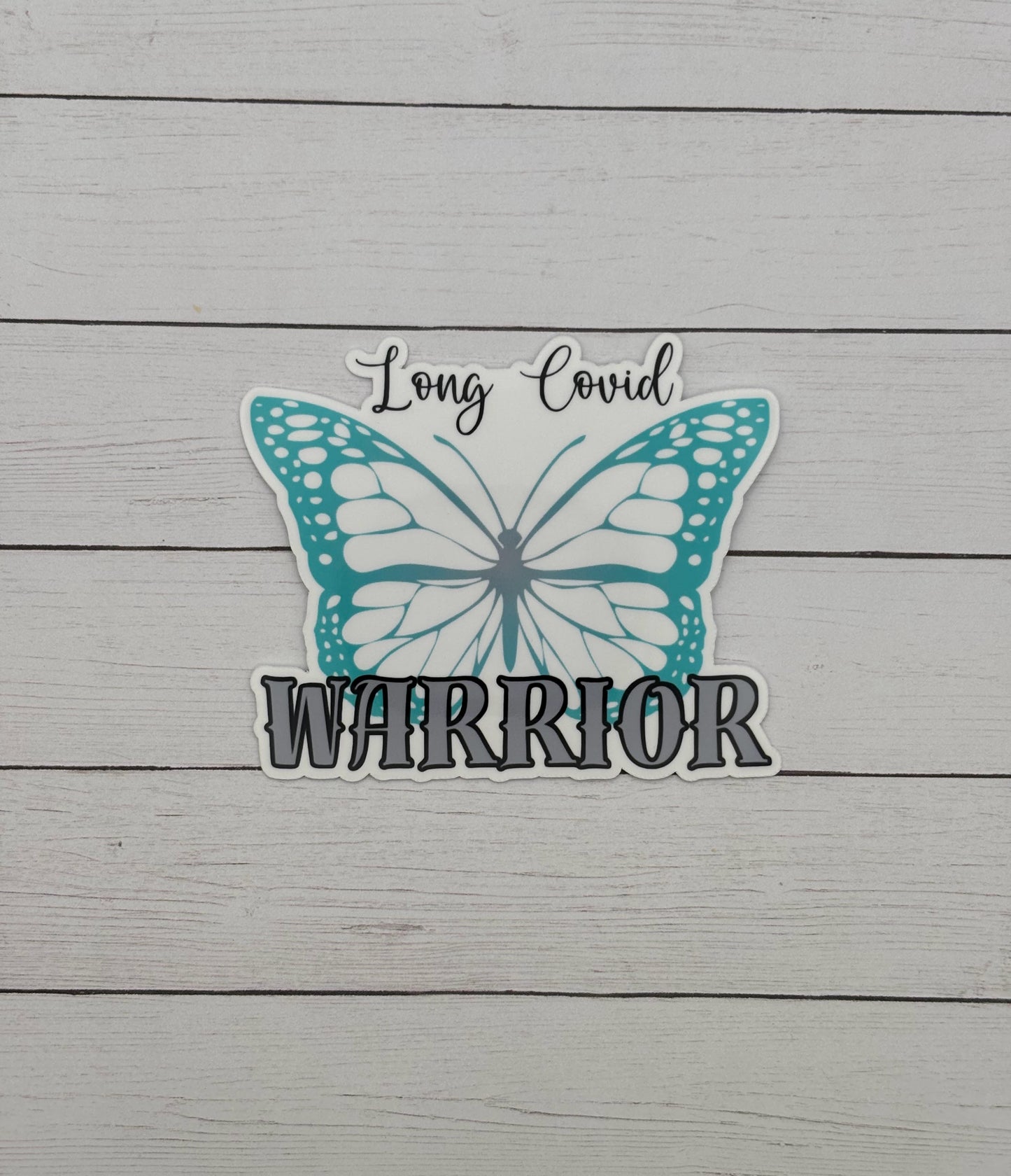 Long Covid Warrior Butterfly Sticker