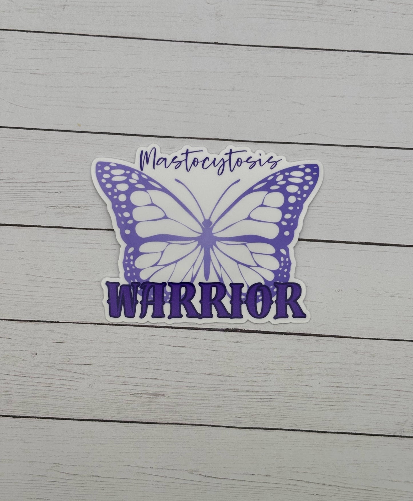 Mastocytosis Warrior Butterfly Sticker