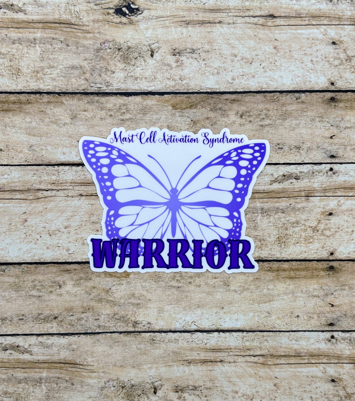 Mast Cell Activation Syndrome Warrior Butterfly Sticker