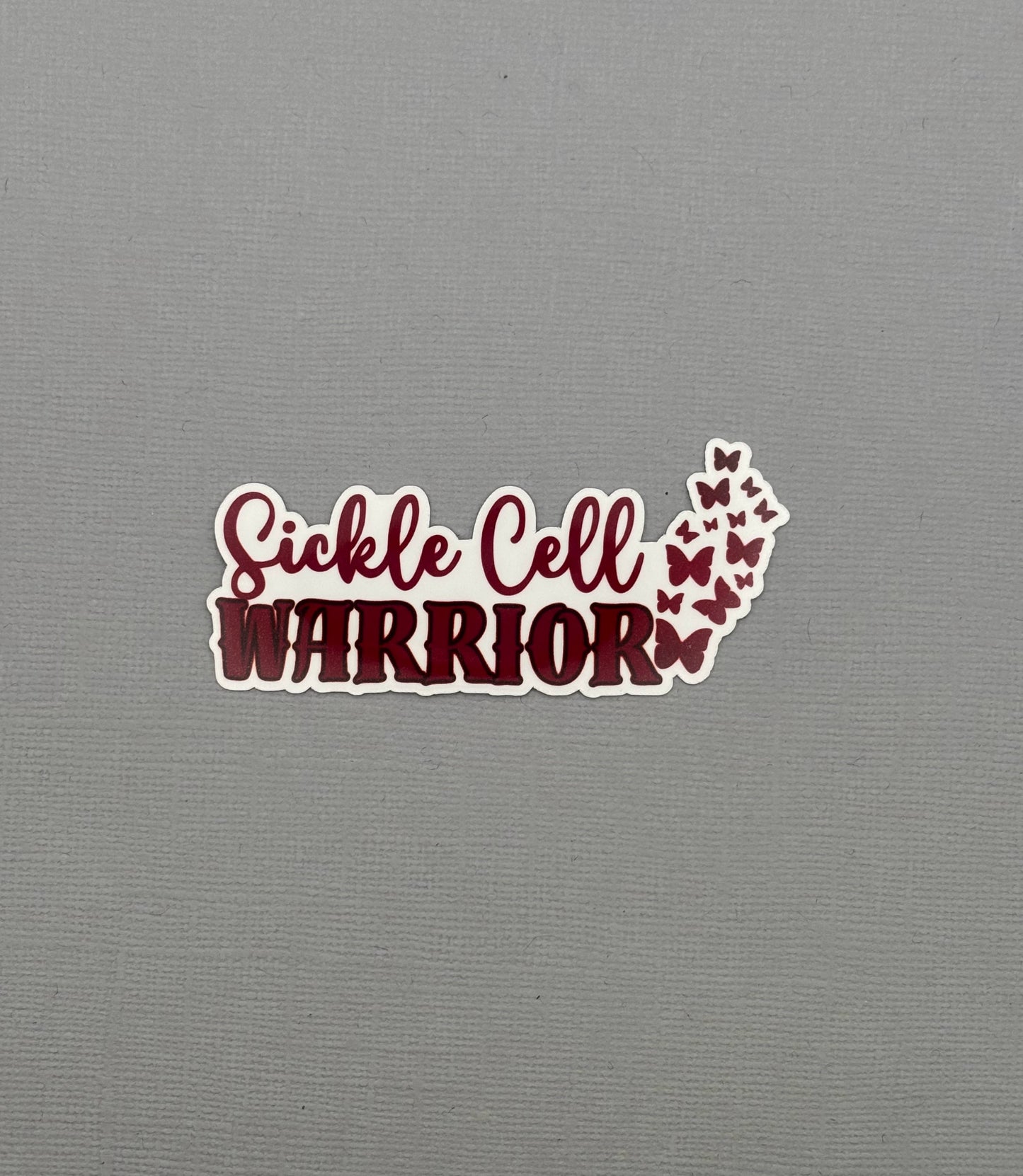 Sickle Cell Warrior Butterflies Sticker