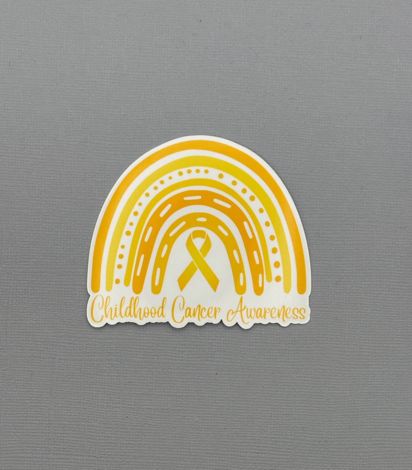 Childhood Cancer Awareness Rainbow Sticker