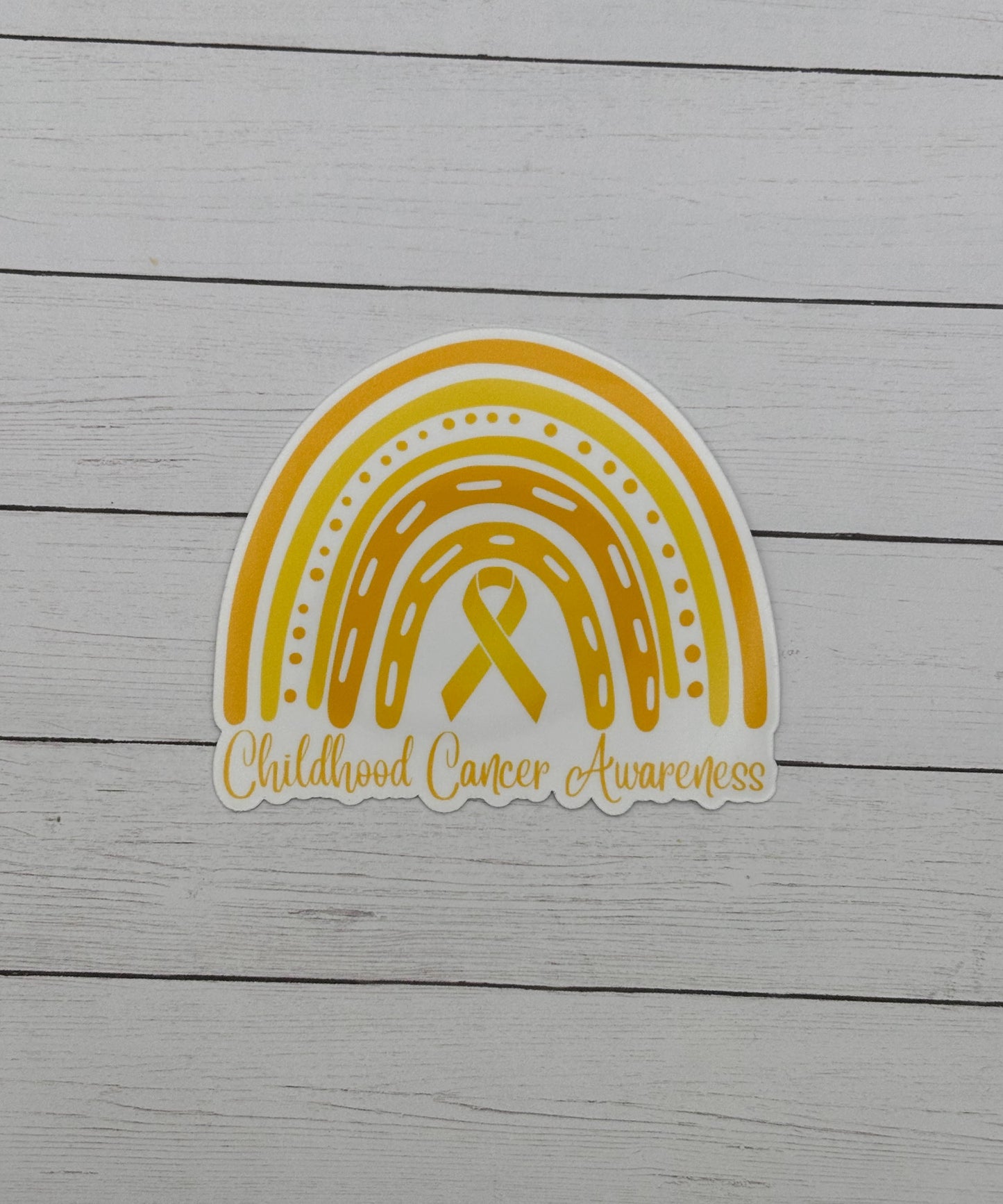 Childhood Cancer Awareness Rainbow Sticker