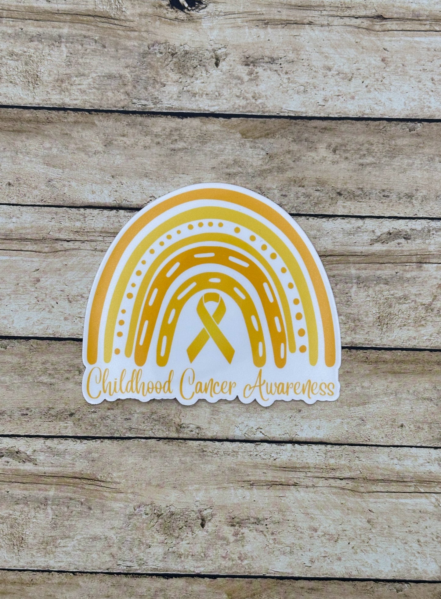 Childhood Cancer Awareness Rainbow Sticker
