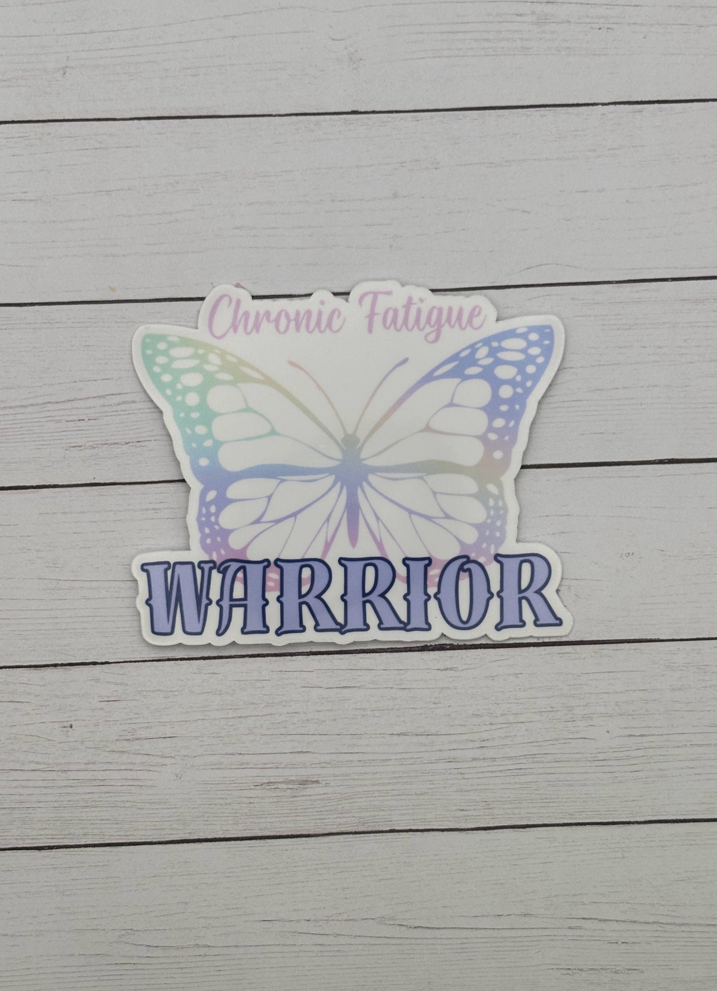 Chronic Fatigue Warrior Butterfly Sticker