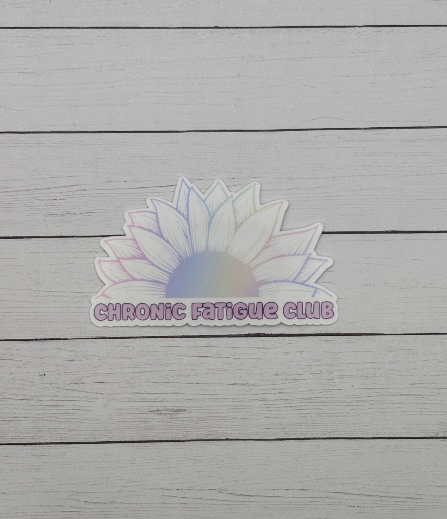 Chronic Fatigue Club Sunflower Sticker