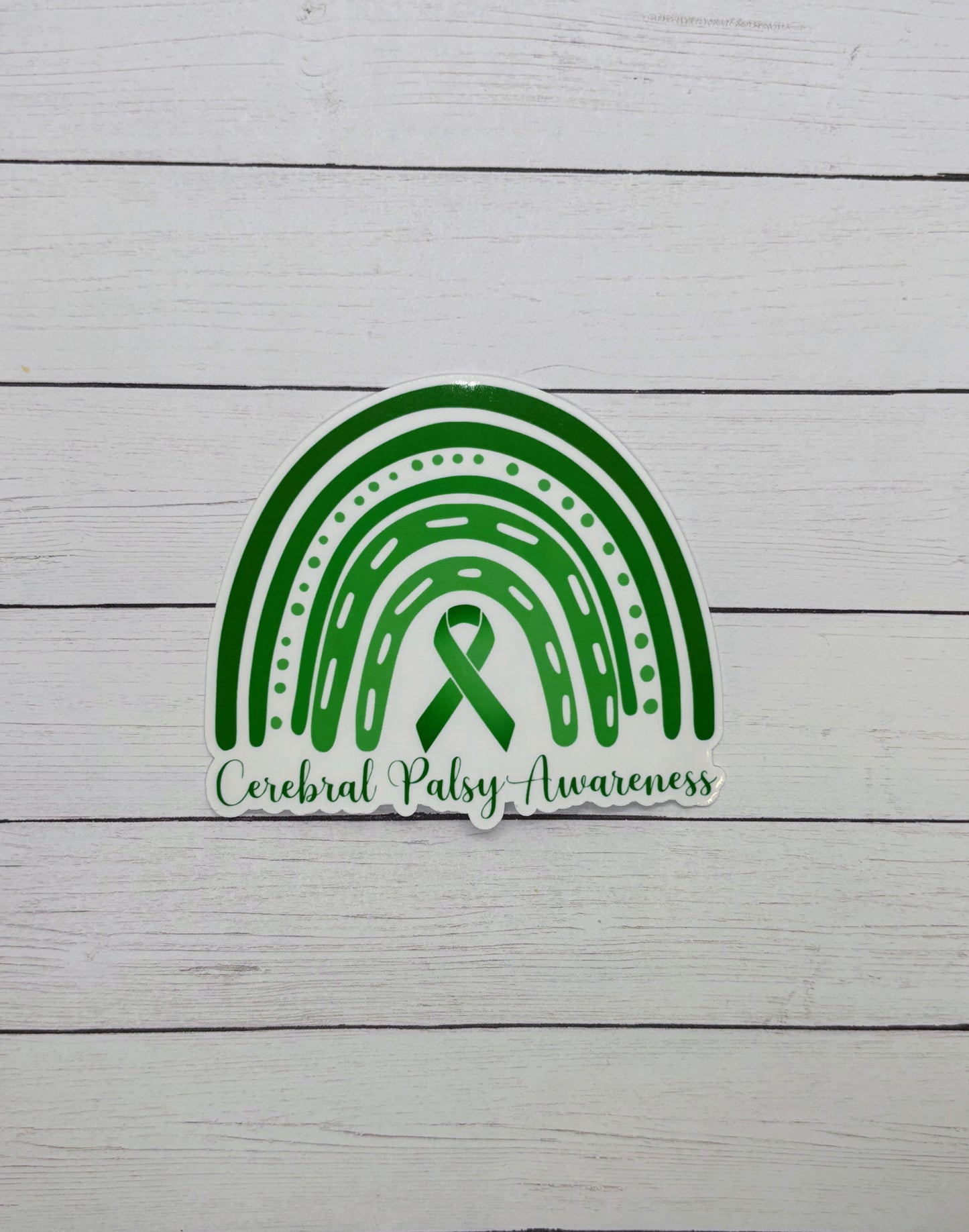 Cerebral Palsy Awareness Rainbow Sticker