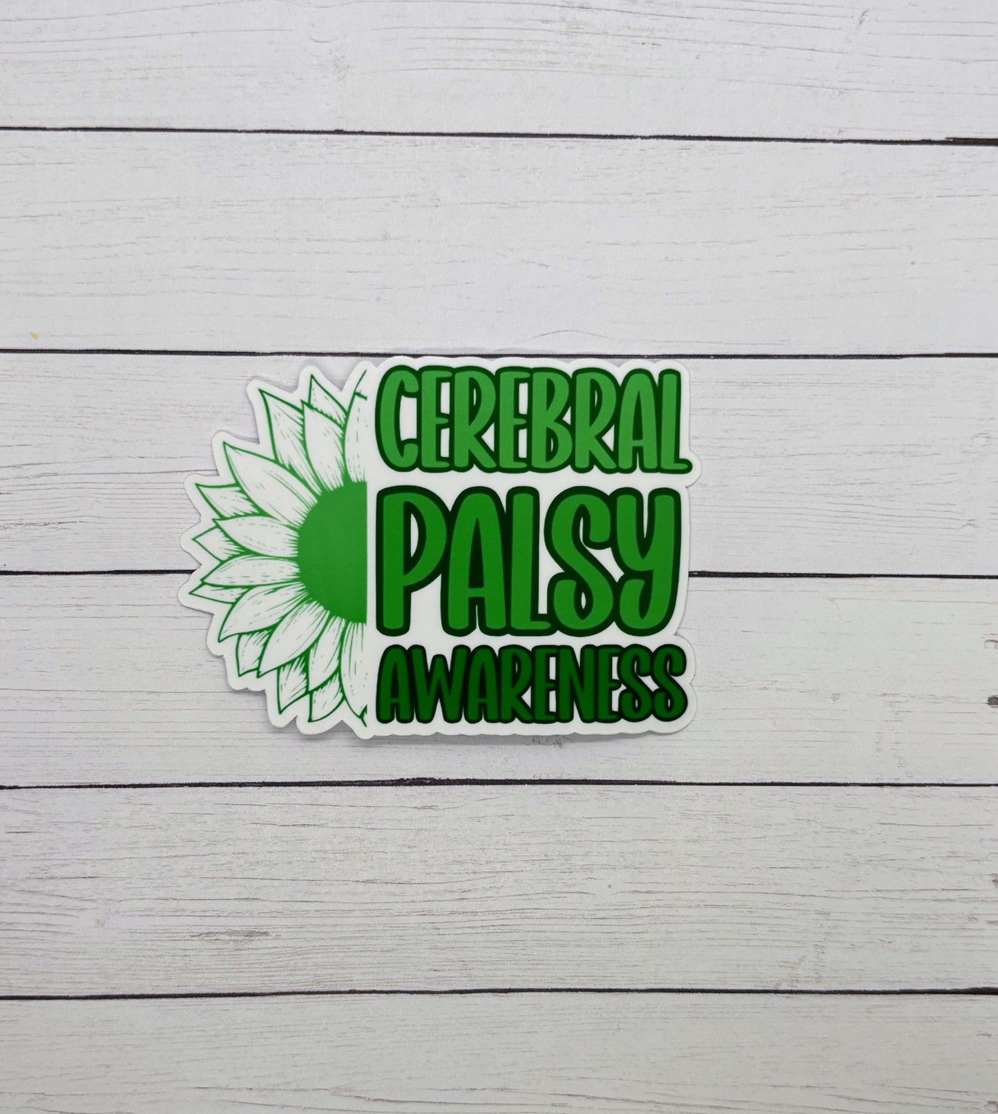 Cerebral Palsy Awareness Sunflower Sticker
