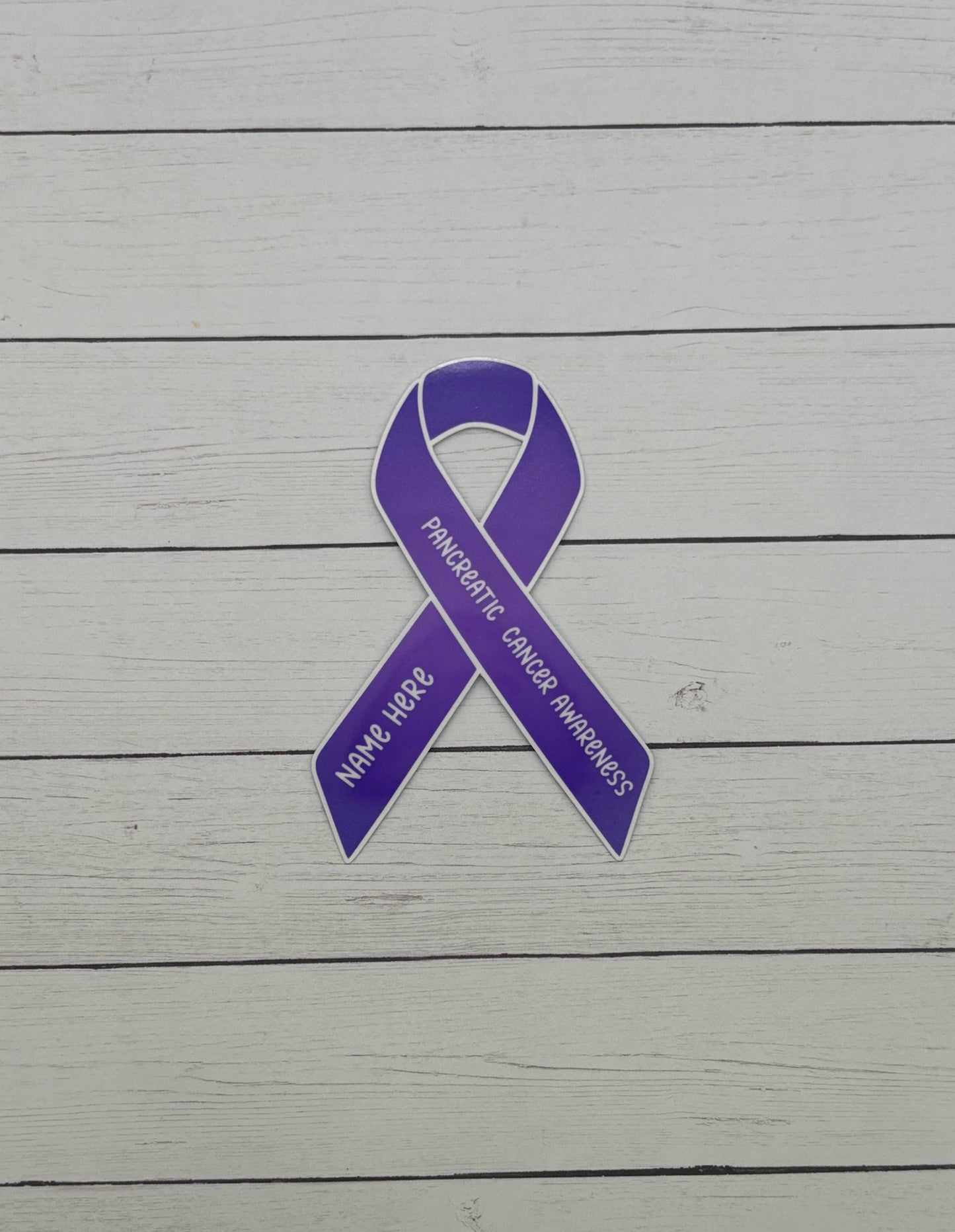 Pancreatic Cancer Awareness Custom Ribbon Sticker