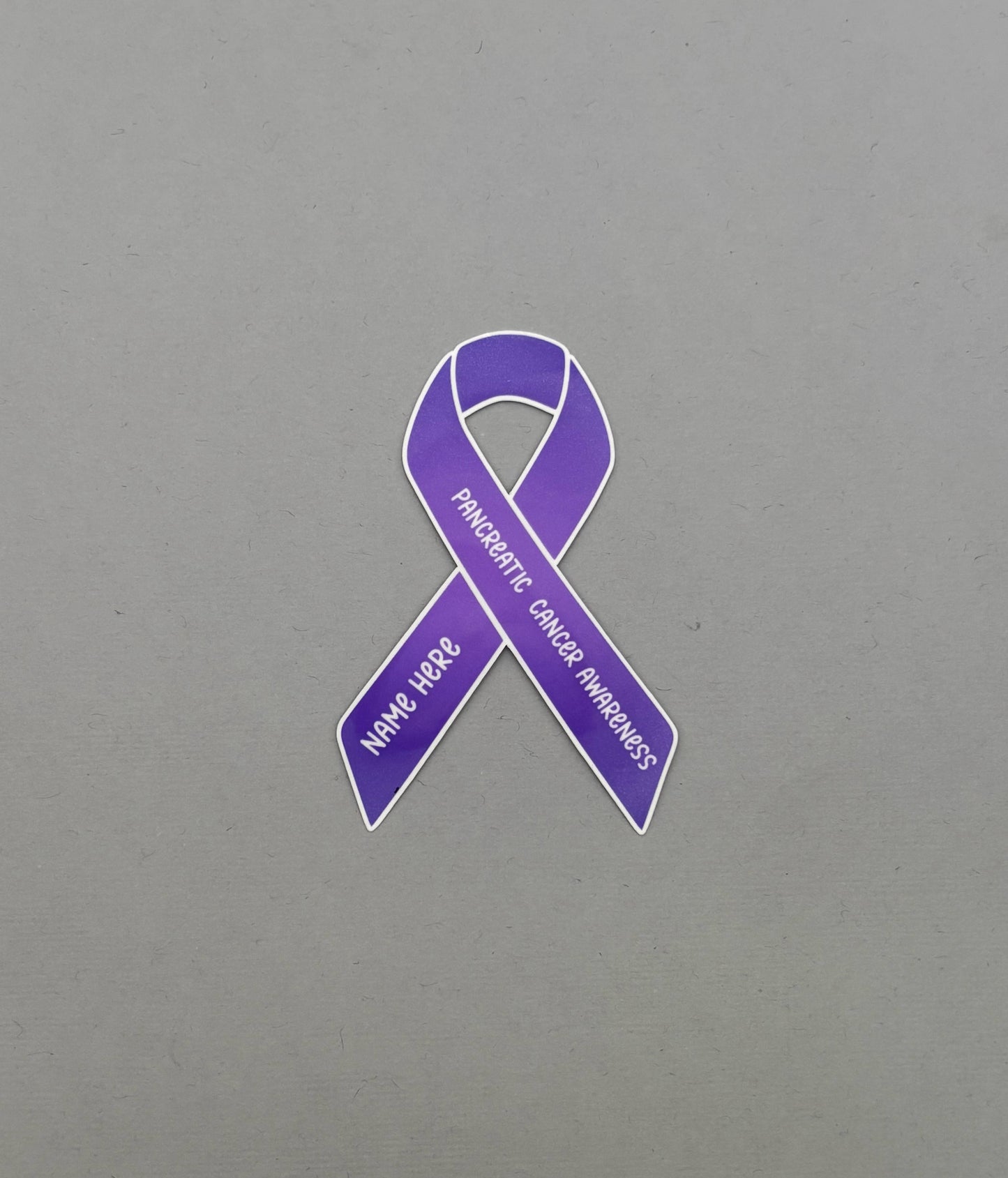 Pancreatic Cancer Awareness Custom Ribbon Sticker