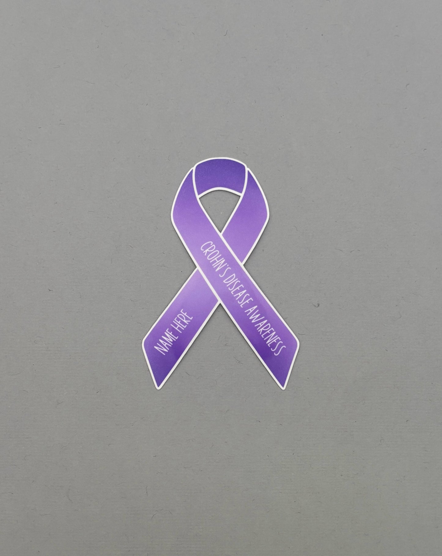 Crohn's Disease Awareness Custom Ribbon Sticker