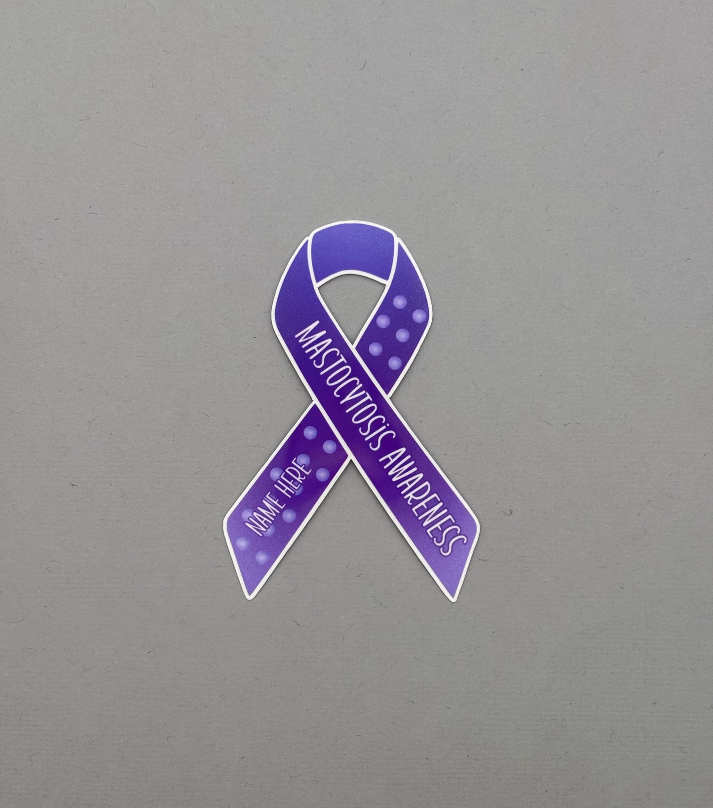 Mastocytosis Awareness Custom Ribbon Sticker