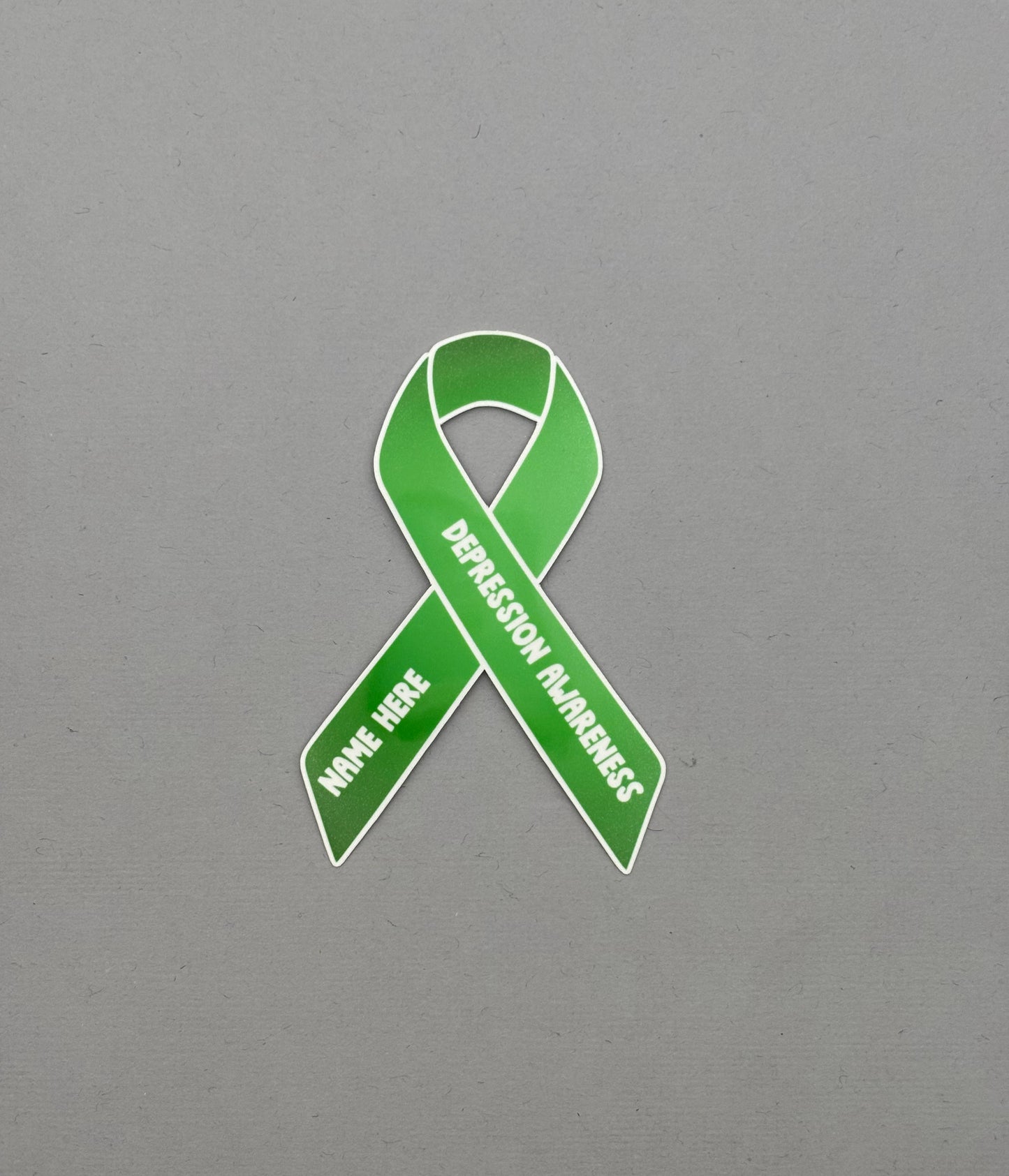 Depression Awareness Custom Ribbon Sticker