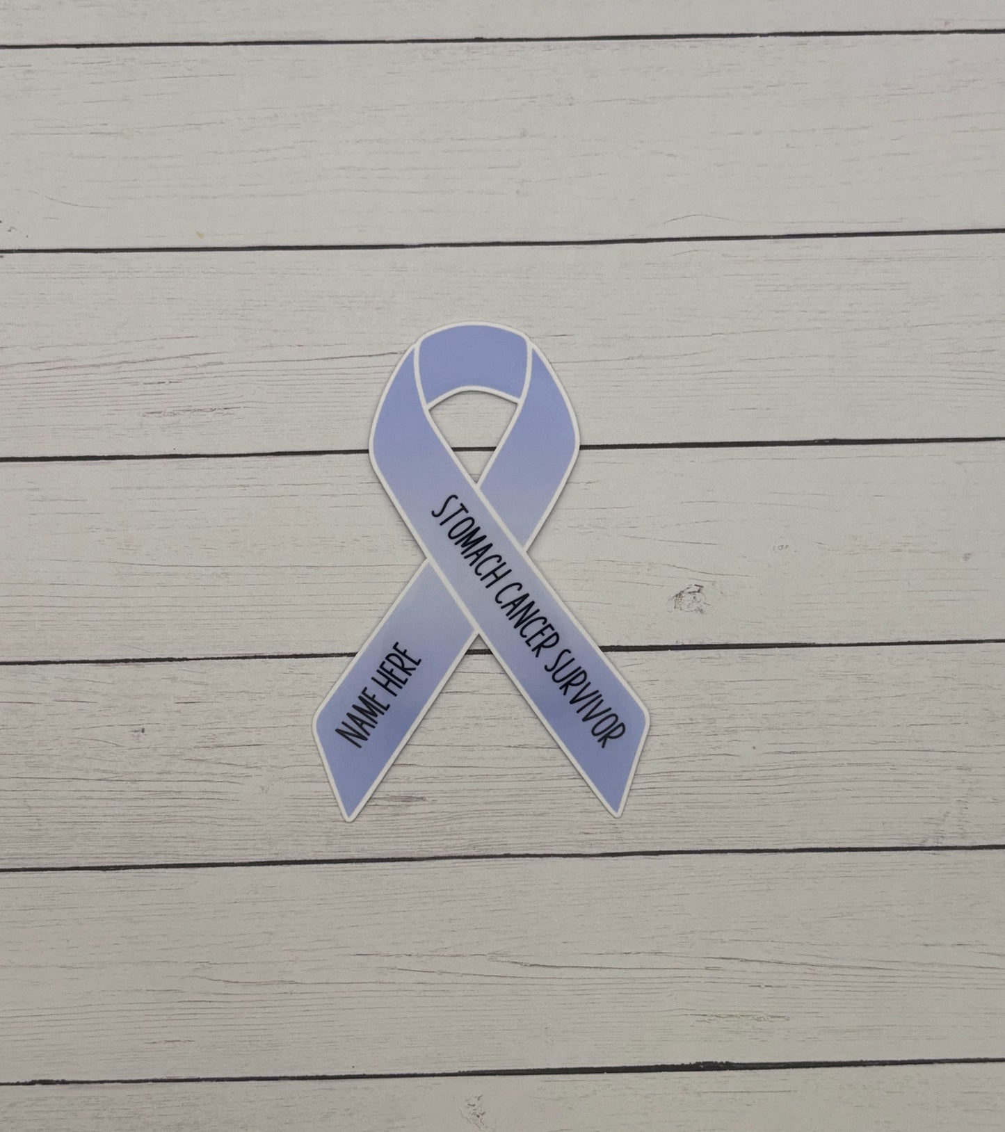 Stomach Cancer Survivor Custom Ribbon Sticker
