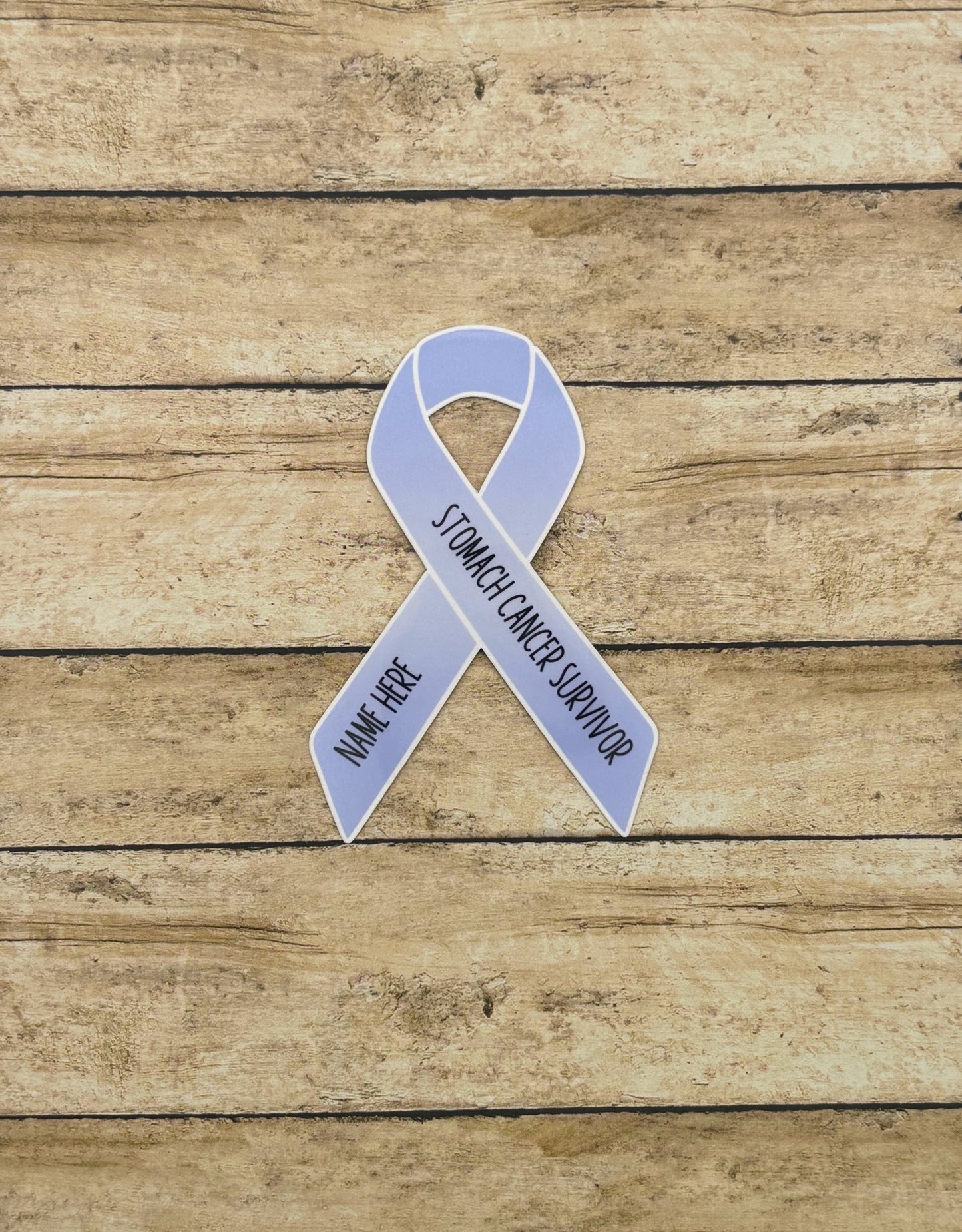 Stomach Cancer Survivor Custom Ribbon Sticker