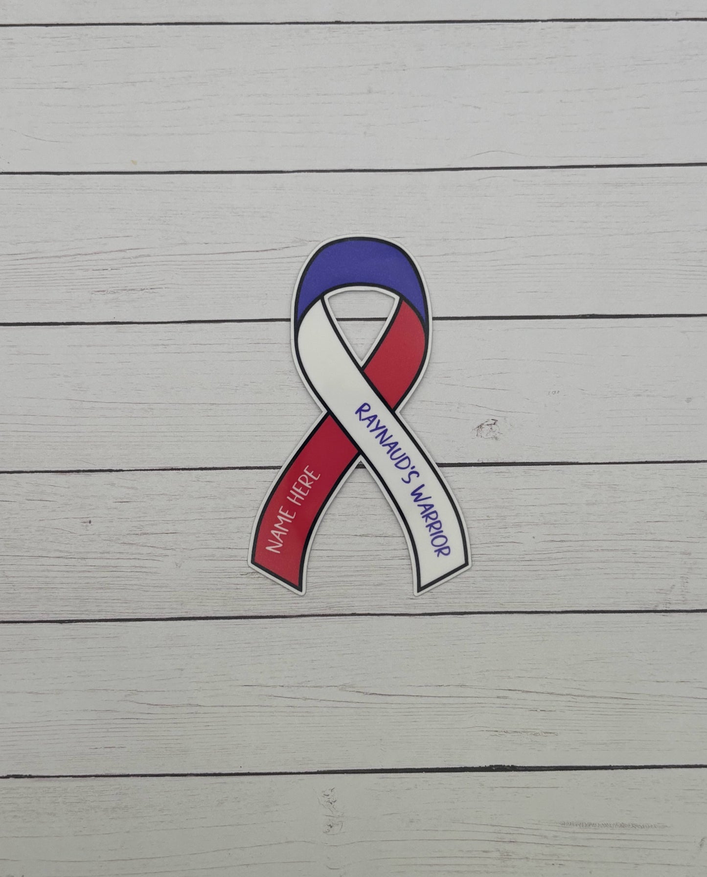 Raynaud's Warrior Custom Ribbon Sticker