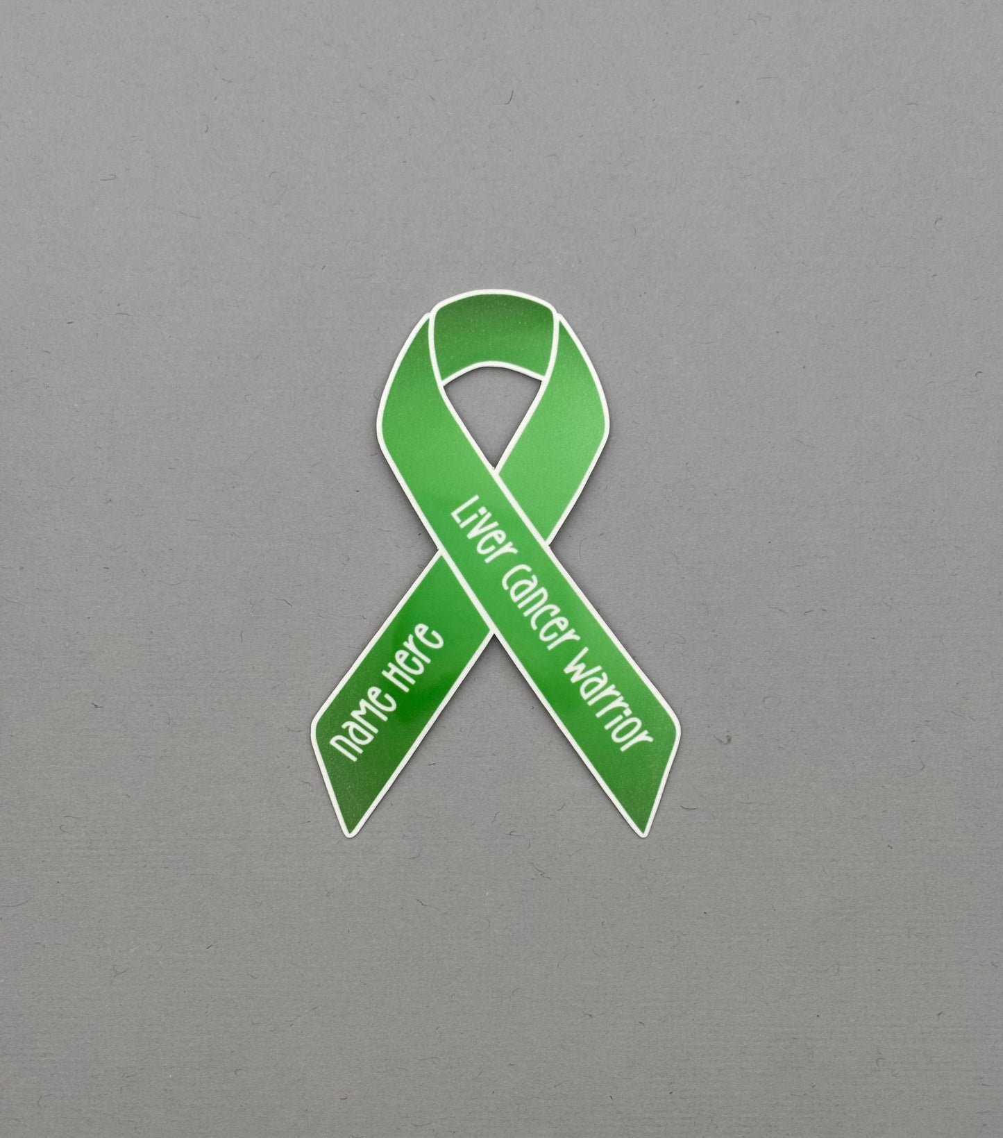 Liver Cancer Warrior Custom Ribbon Sticker