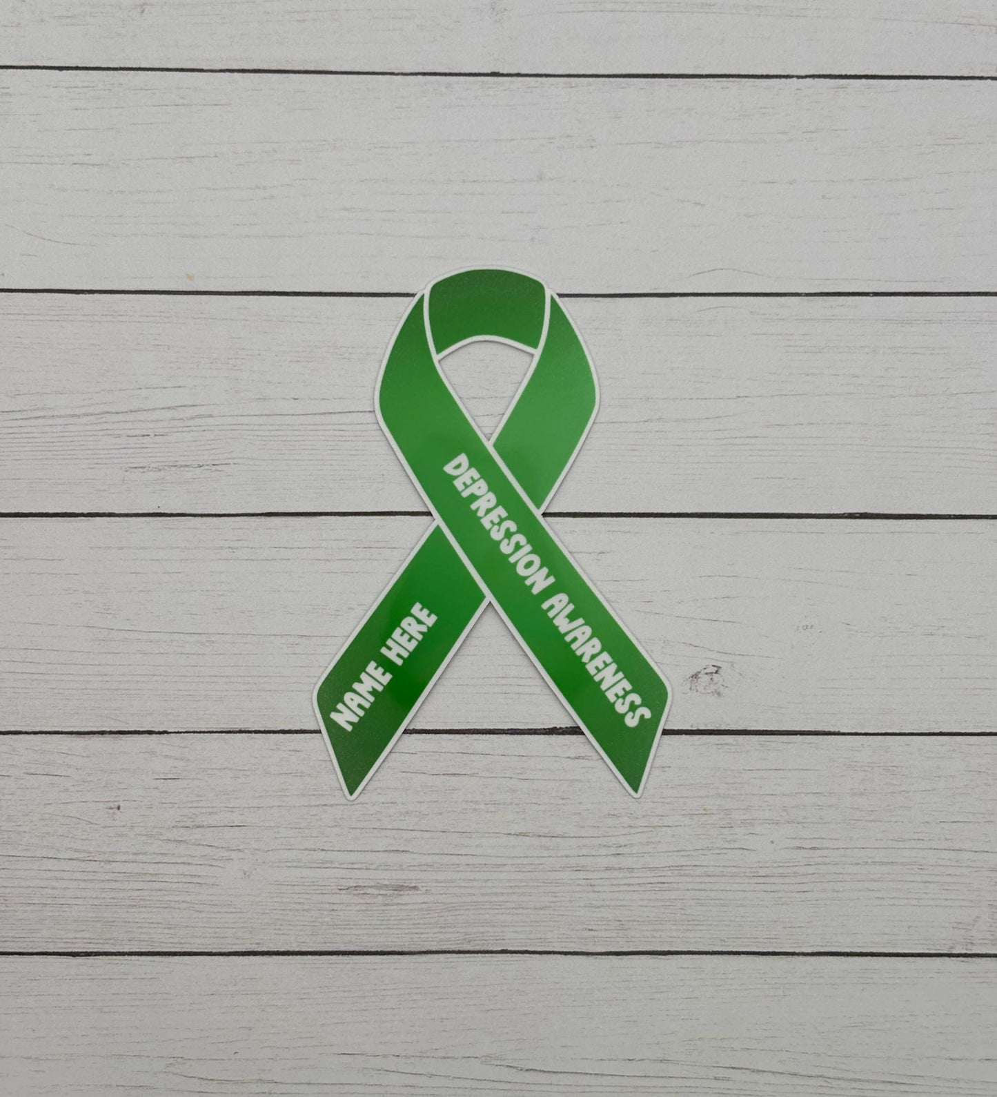 Depression Awareness Custom Ribbon Sticker