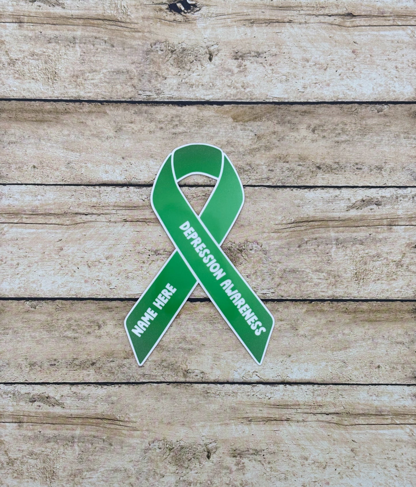 Depression Awareness Custom Ribbon Sticker