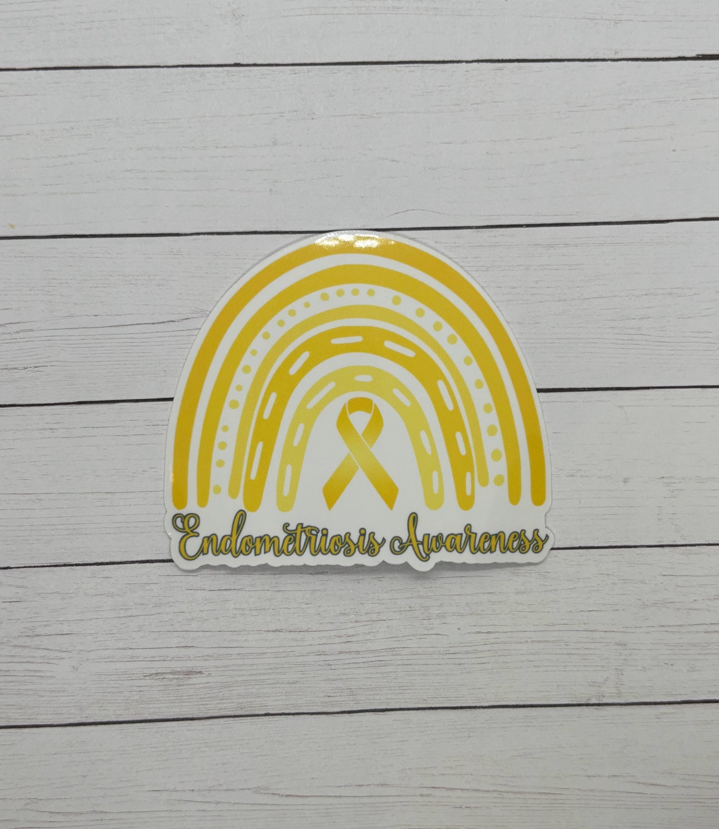 Endometriosis Awareness Rainbow Sticker