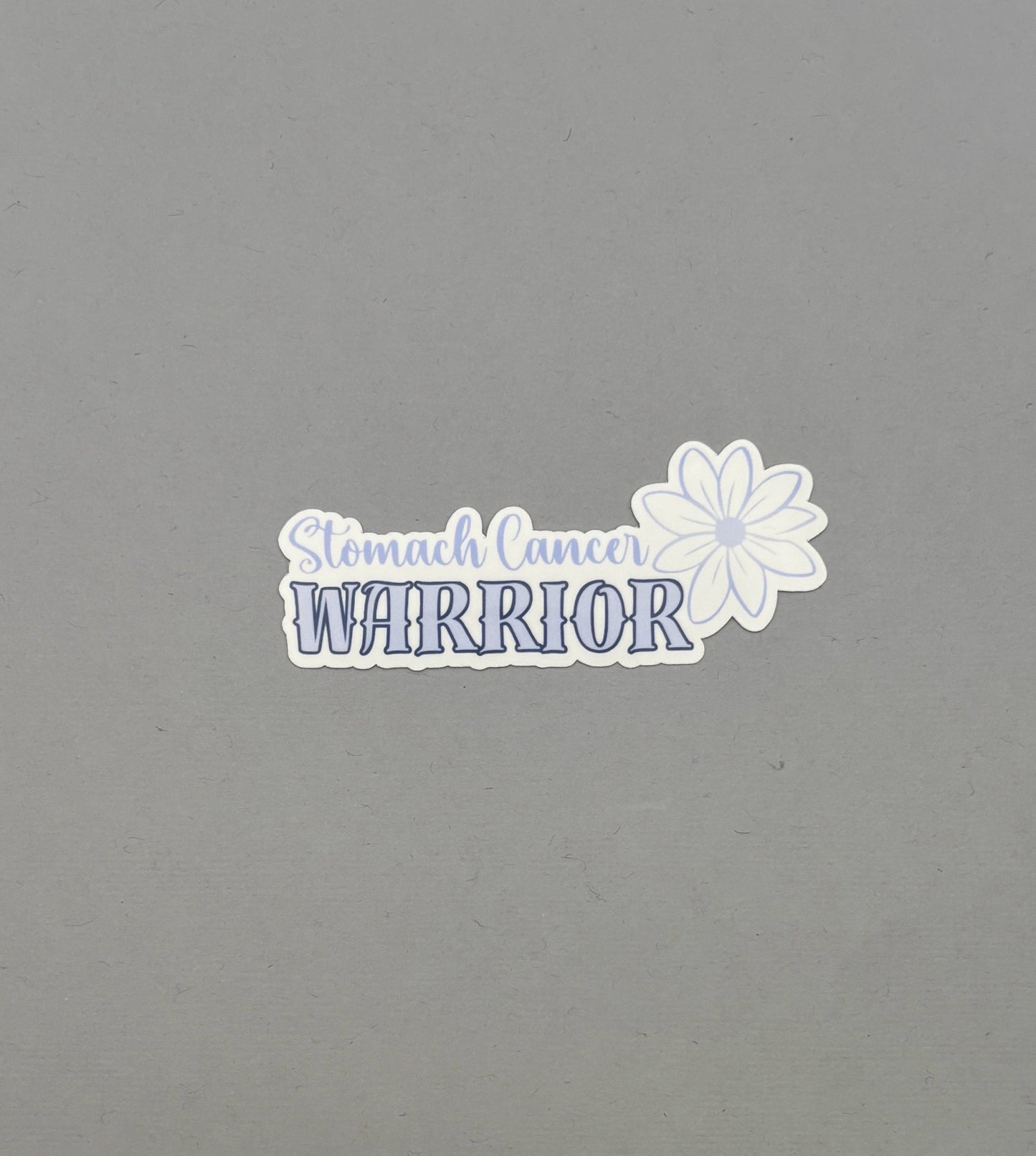 Stomach Cancer Warrior Flower Sticker