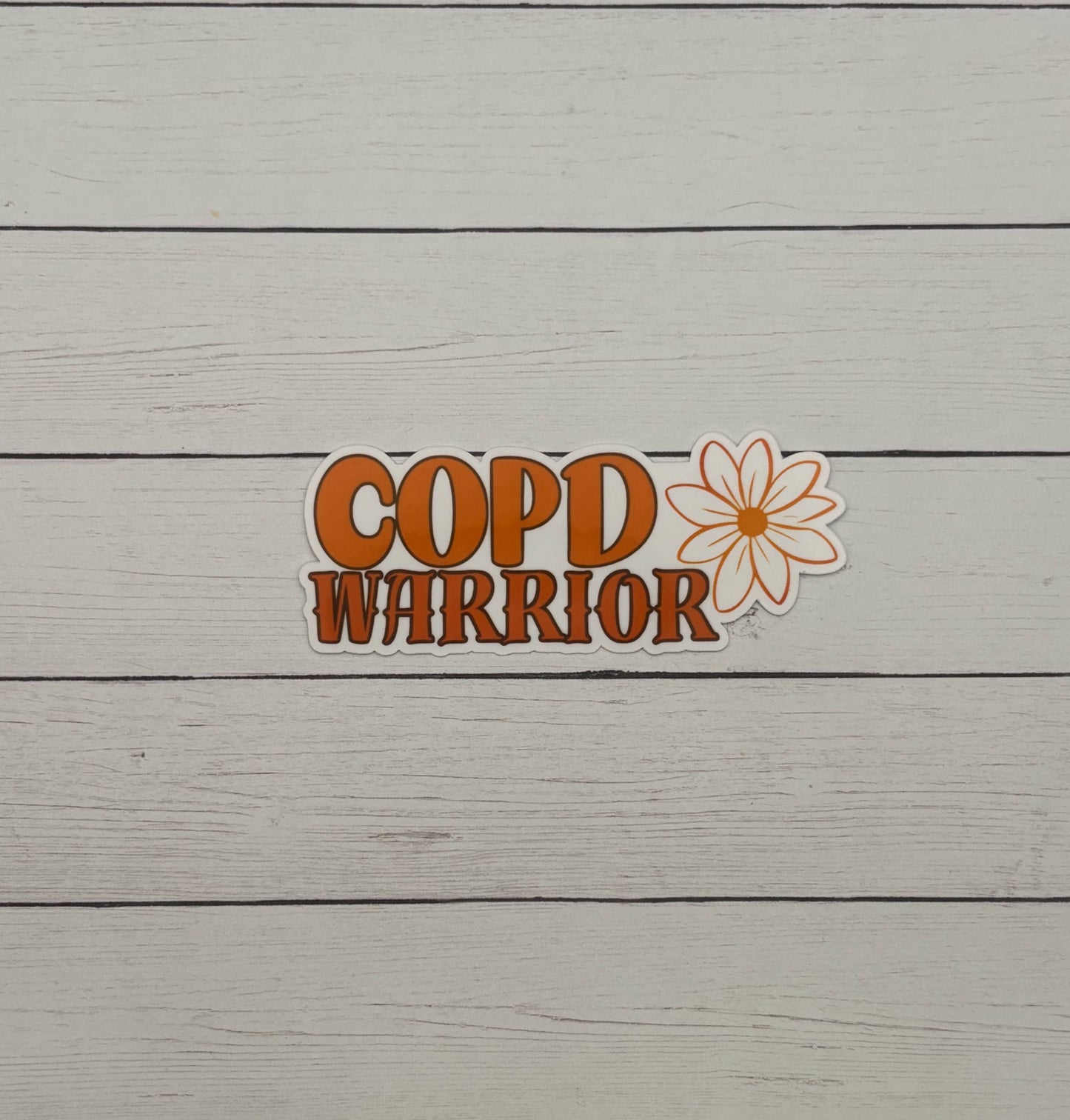 COPD Warrior Flower Sticker