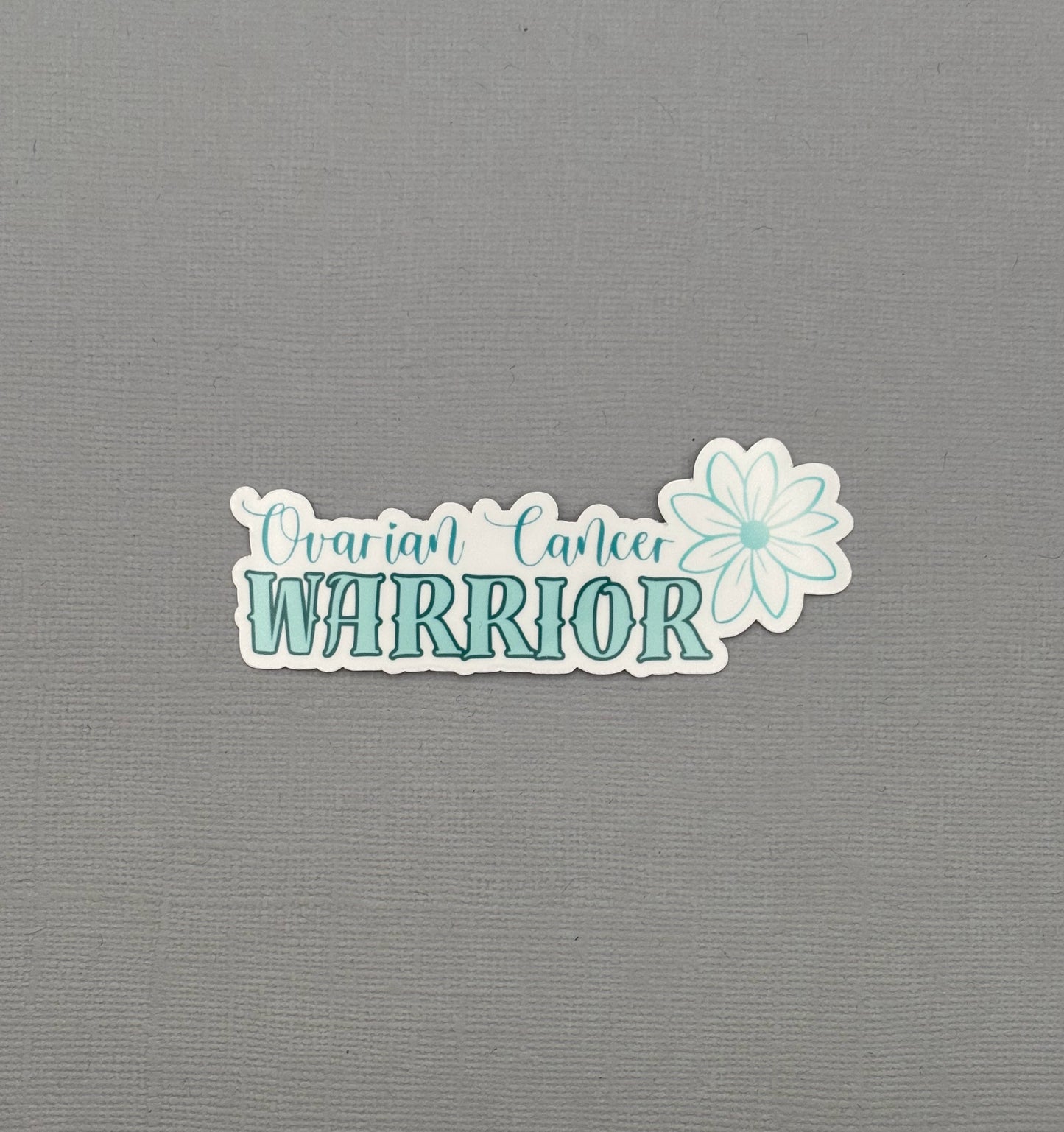 Ovarian Cancer Warrior Flower Sticker