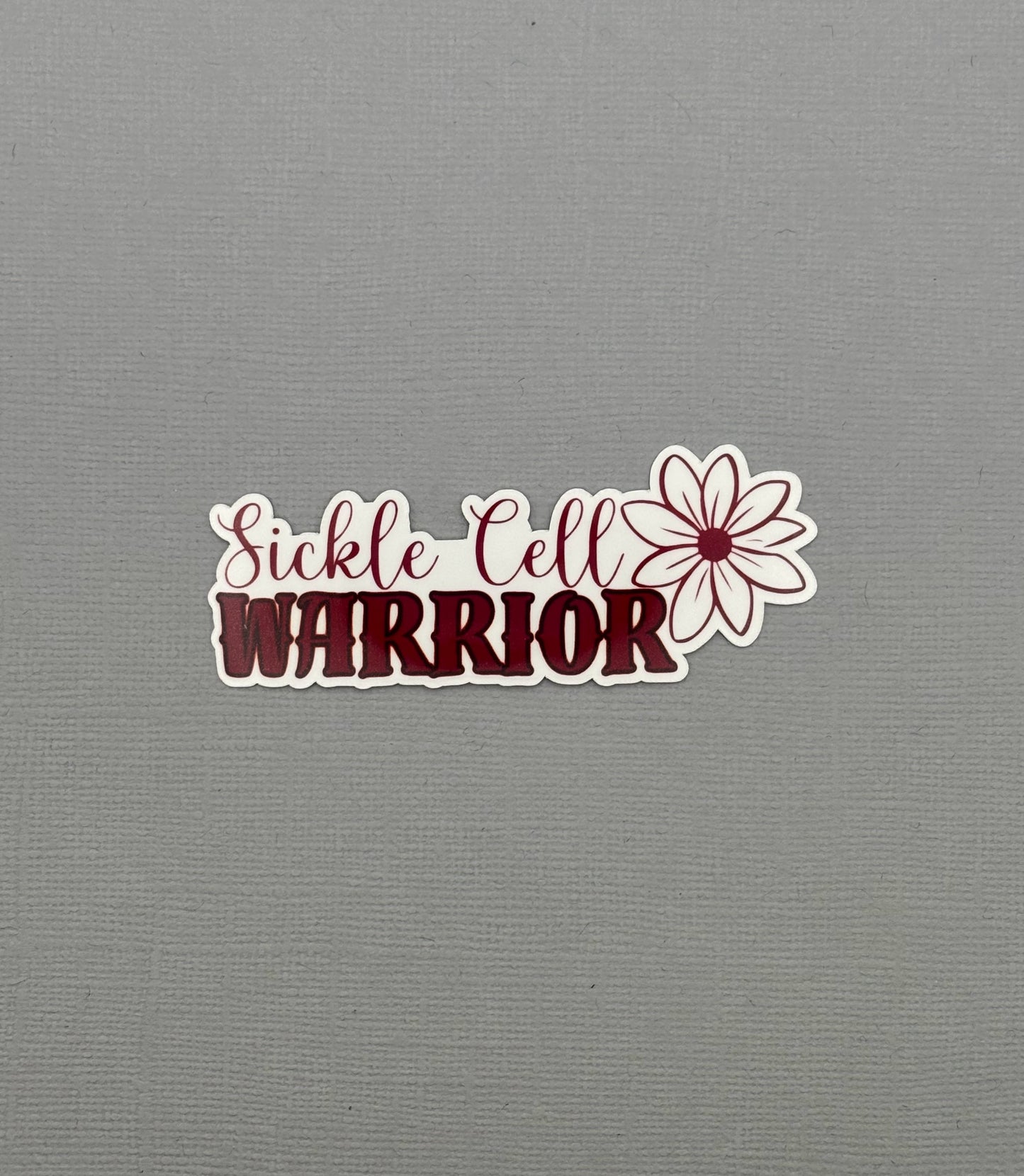 Sickle Cell Warrior Flower Sticker