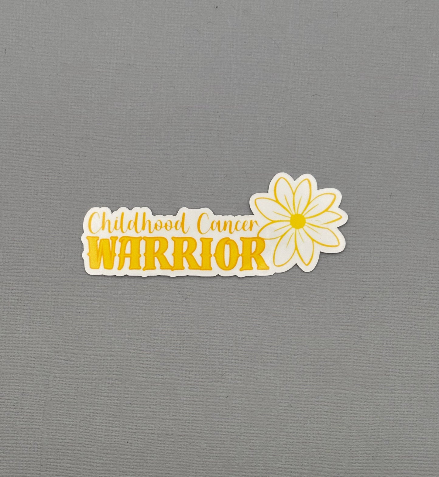 Childhood Cancer Warrior Flower Sticker