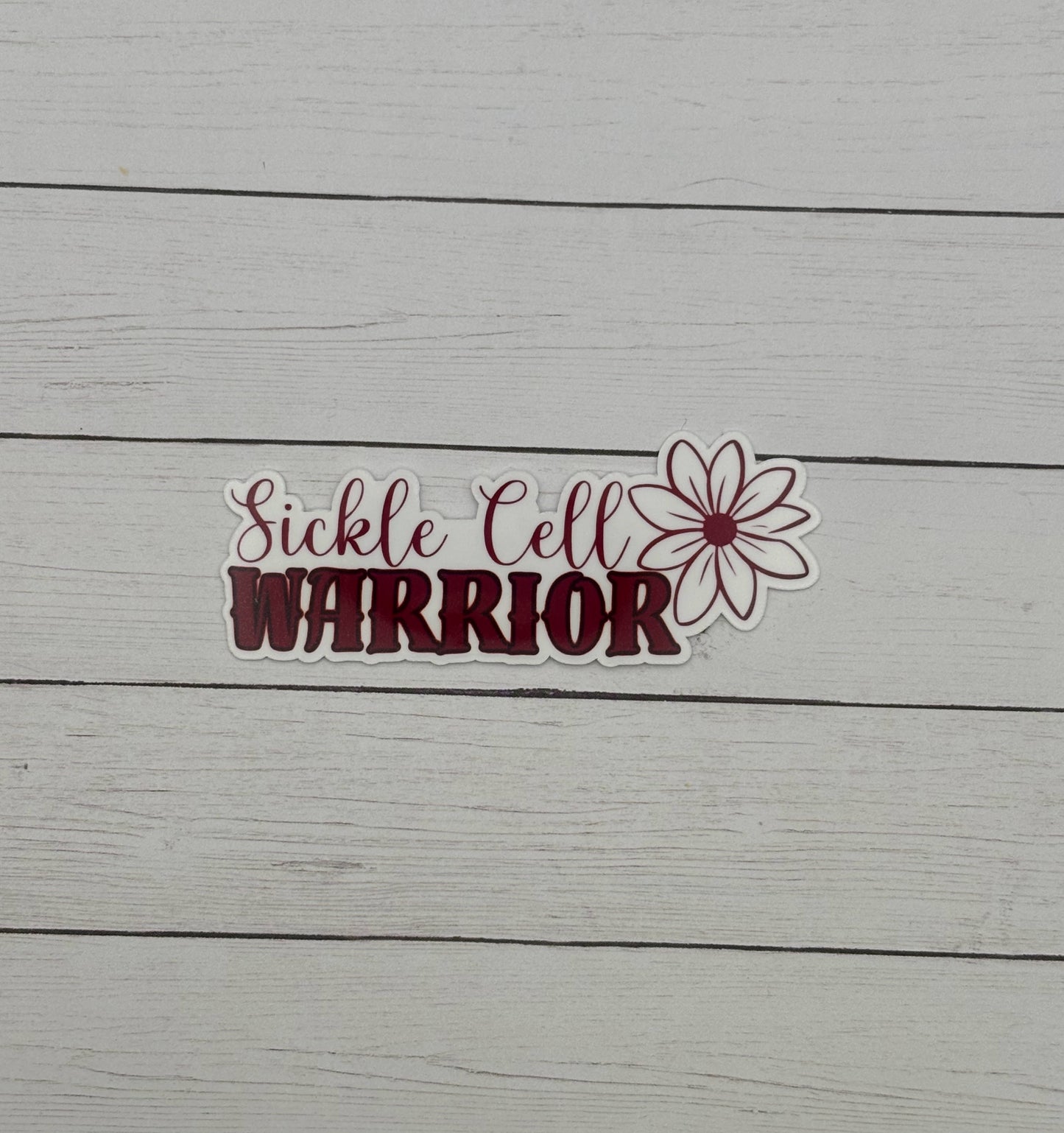 Sickle Cell Warrior Flower Sticker
