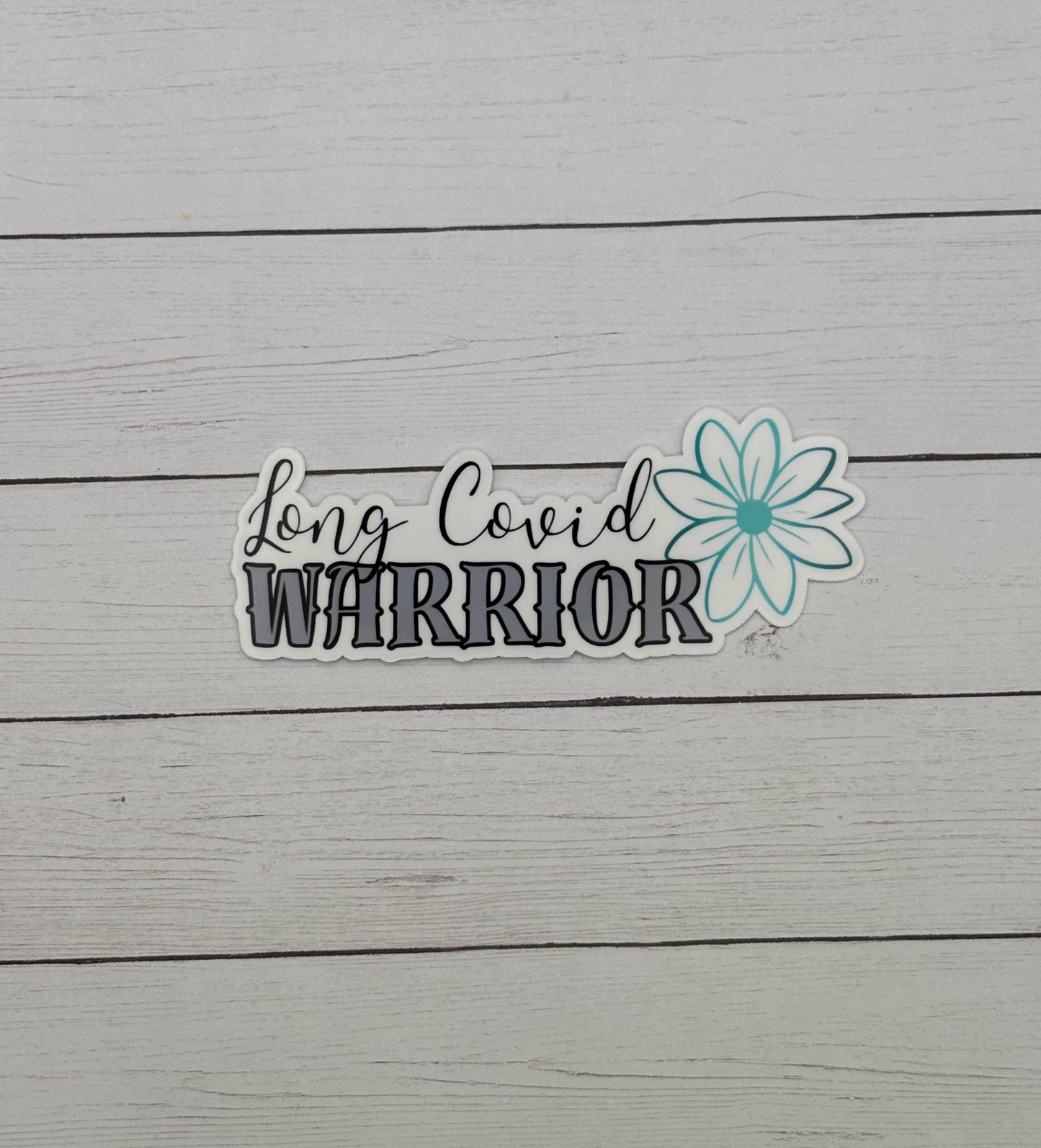 Long Covid Warrior Flower Sticker