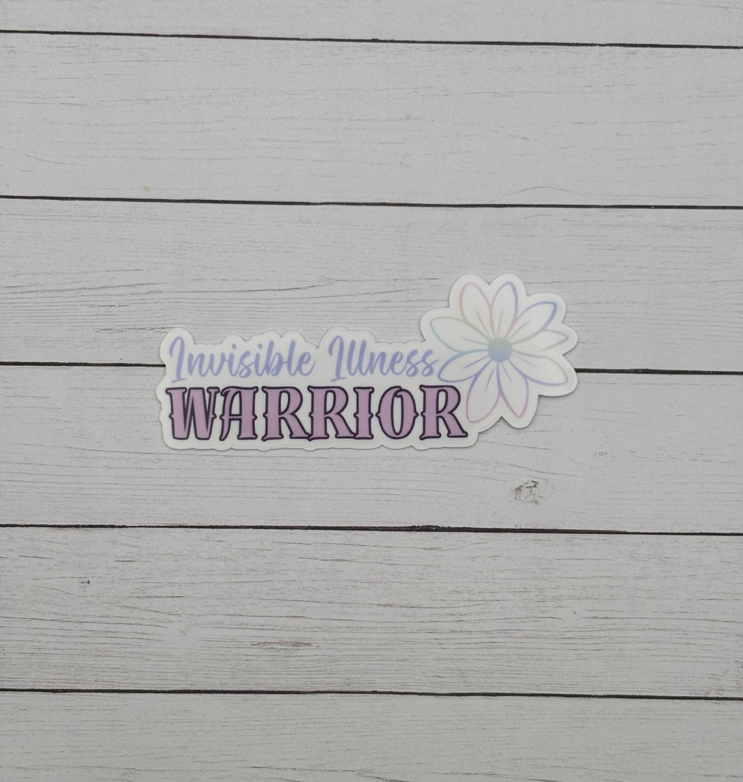 Invisible Illness Warrior Flower Sticker