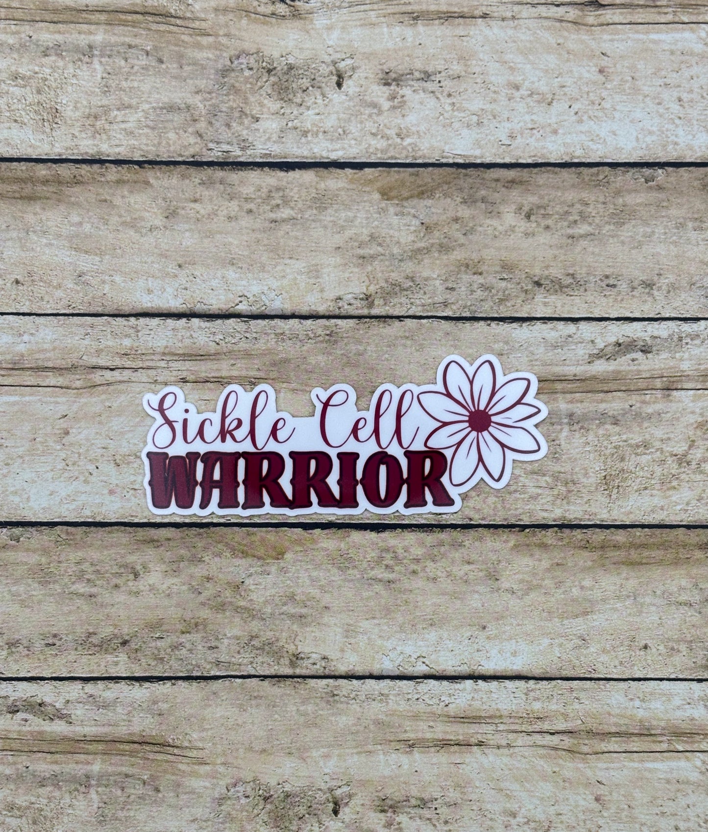 Sickle Cell Warrior Flower Sticker
