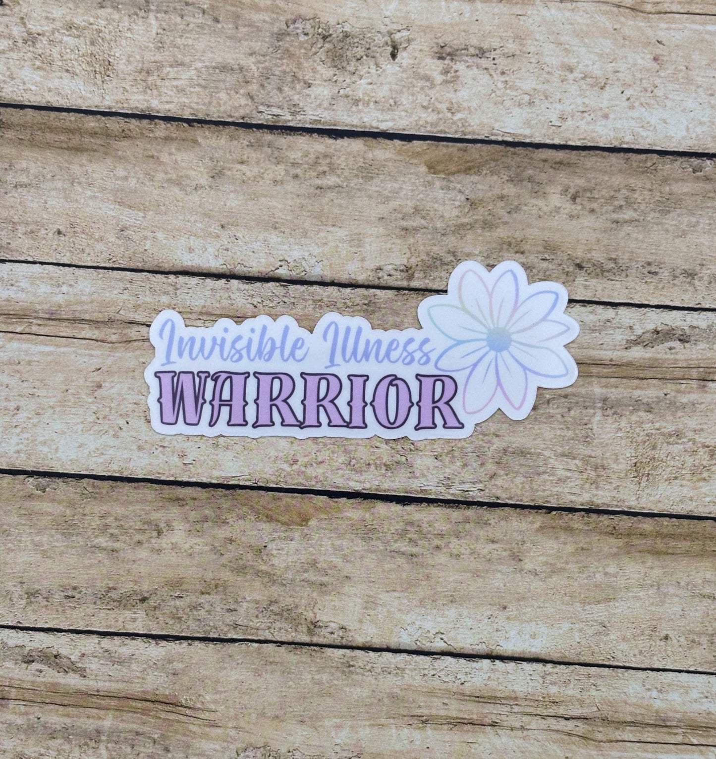 Invisible Illness Warrior Flower Sticker