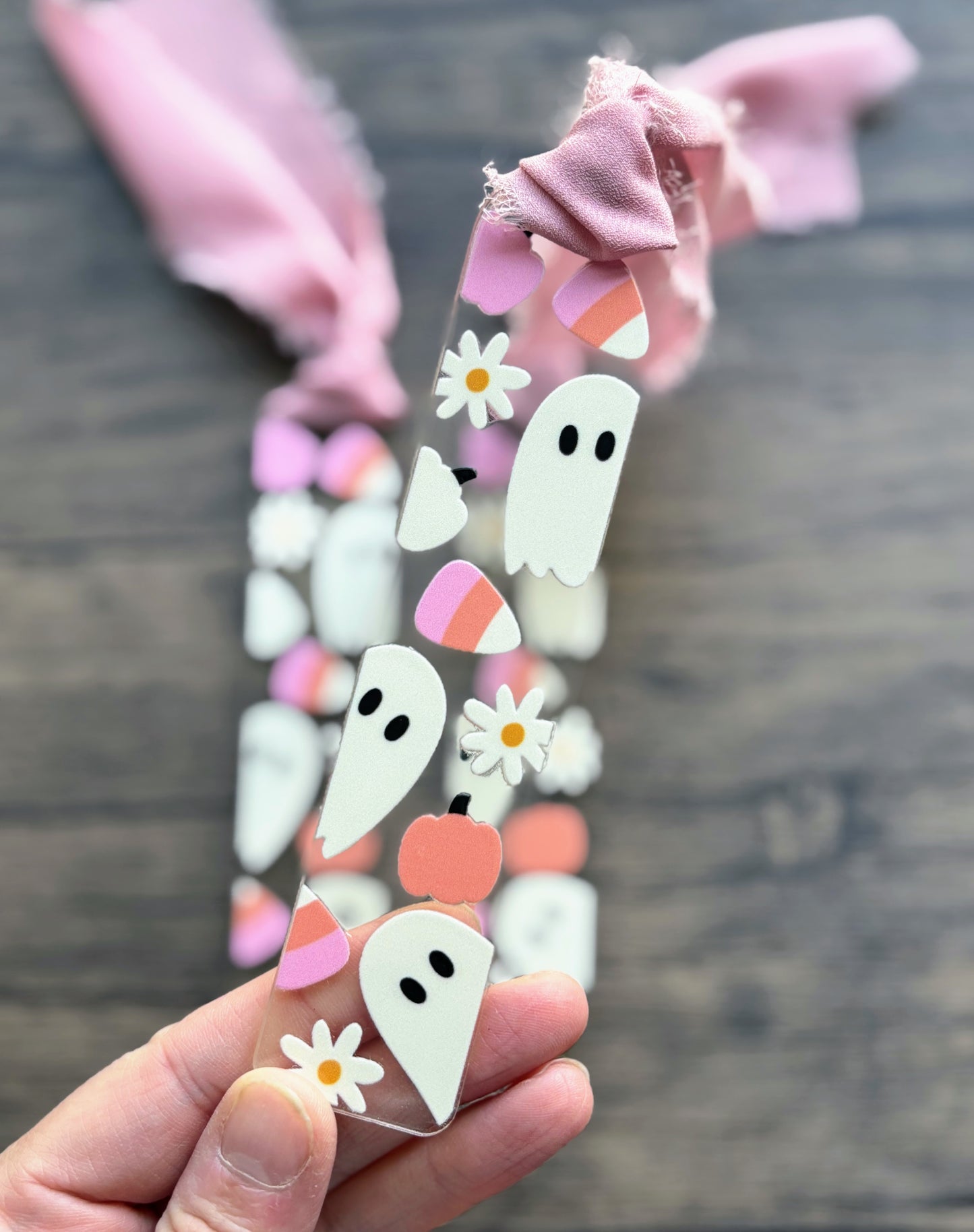 Cute Ghost Fall Bookmark