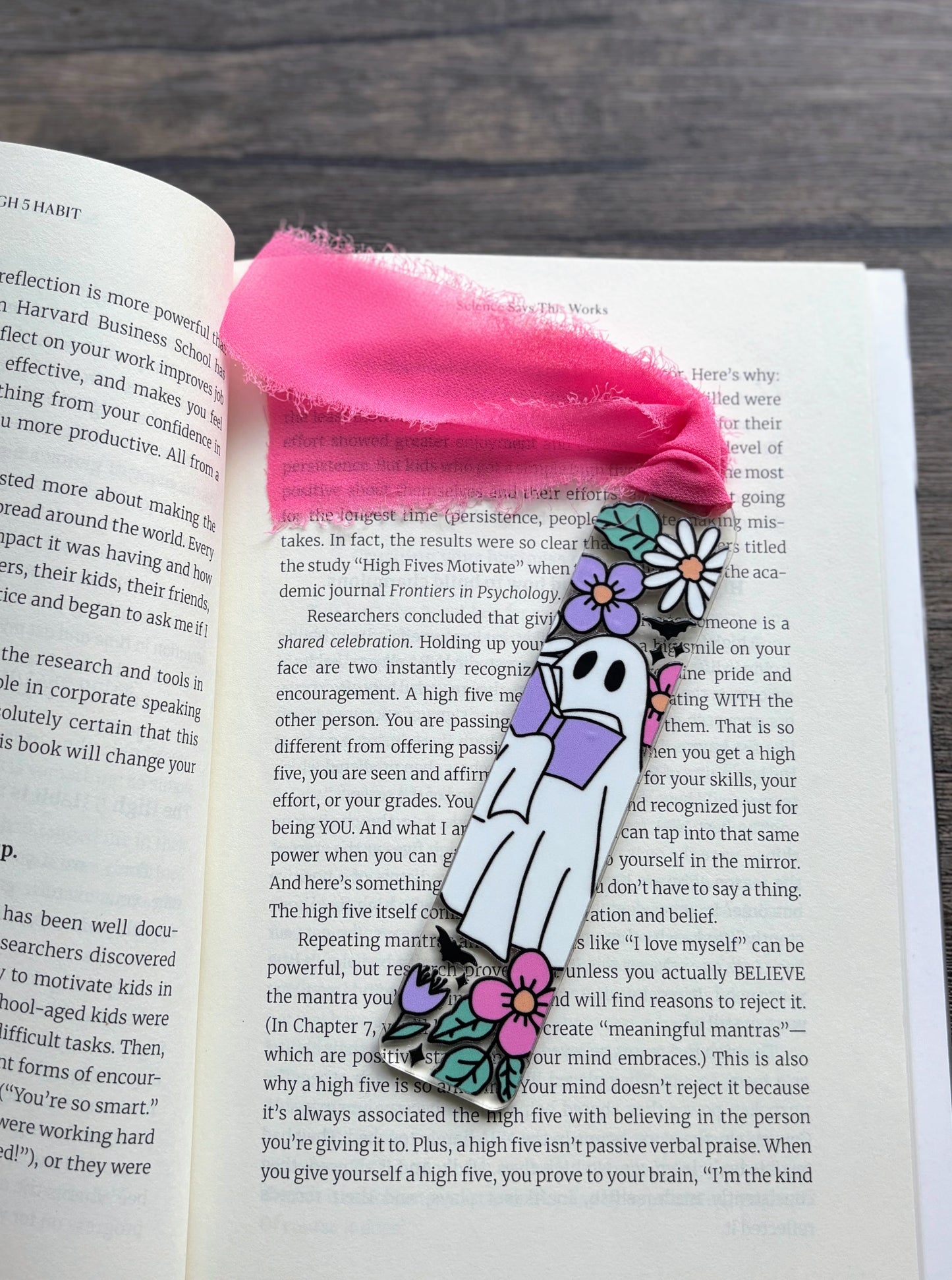 Book Ghost Flowers Bookmark