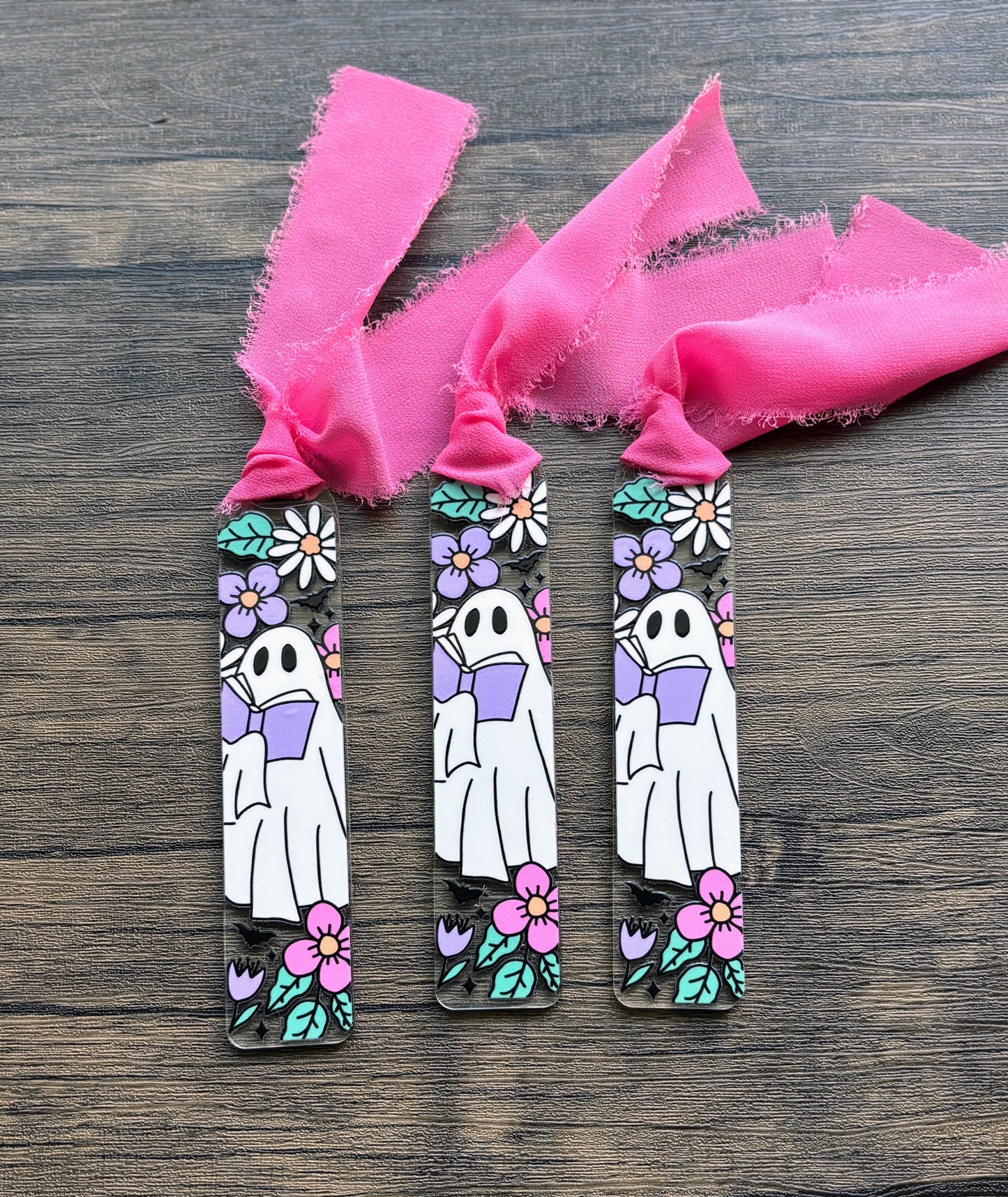 Book Ghost Flowers Bookmark