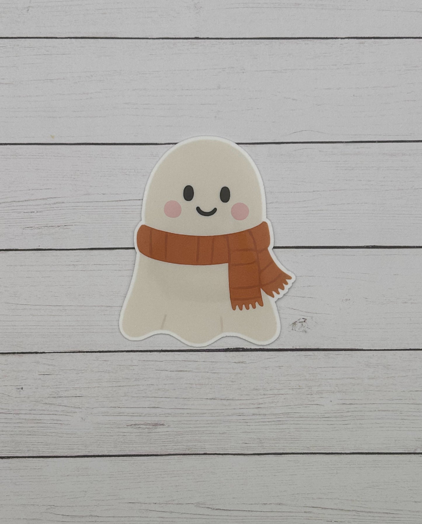 Ghost with Scarf Sticker