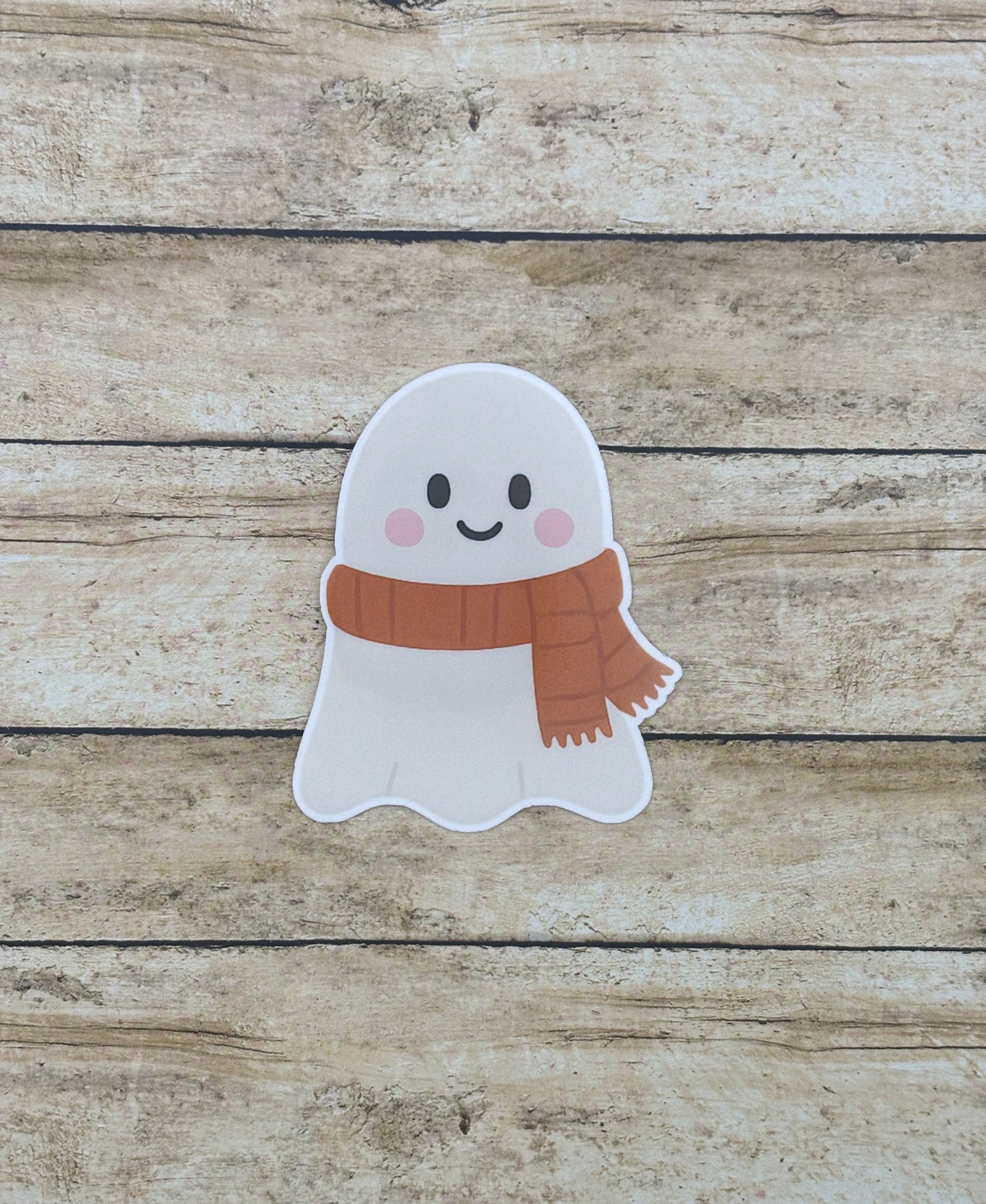 Ghost with Scarf Sticker