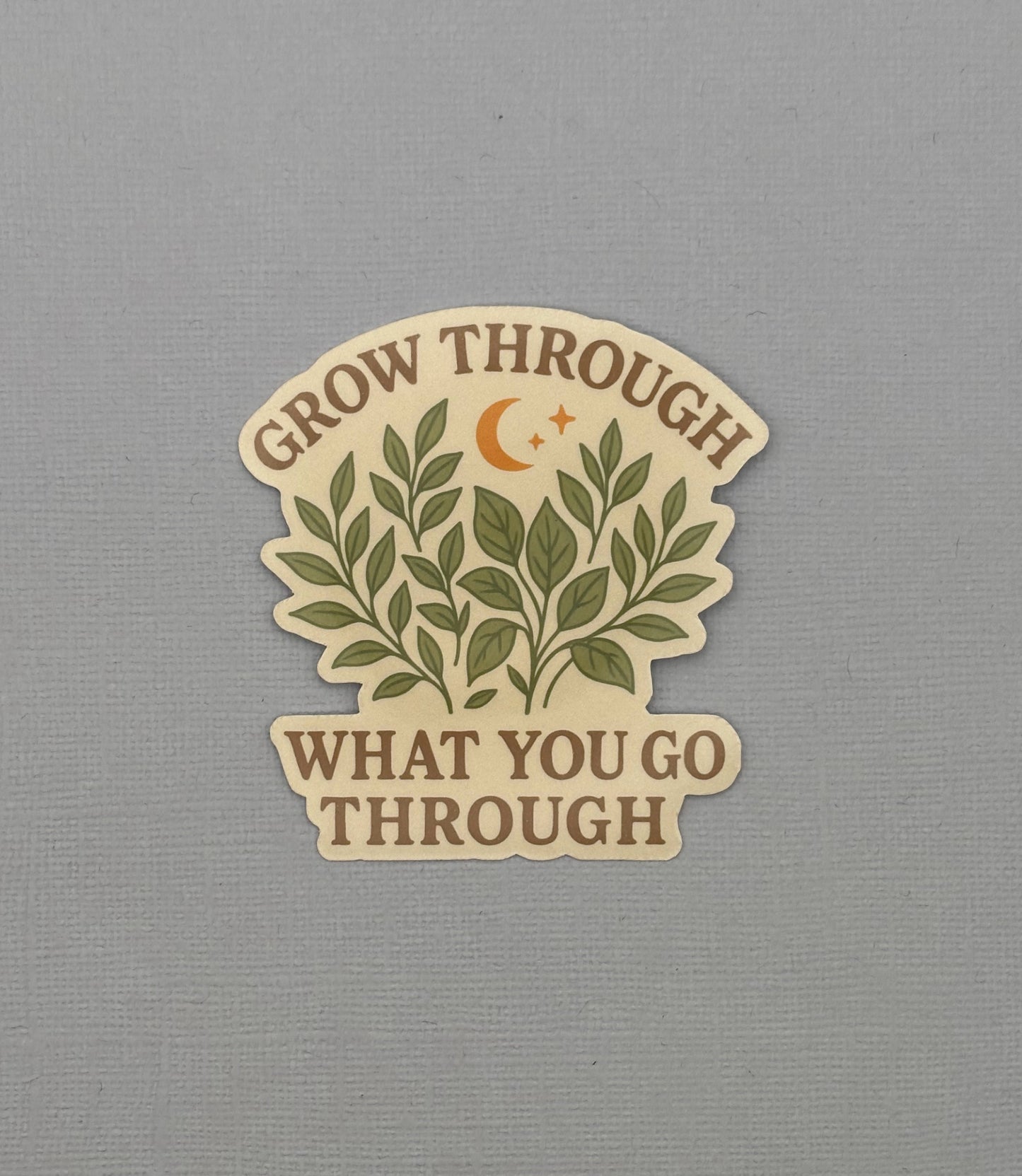 Grow Through What You Go Through Sticker