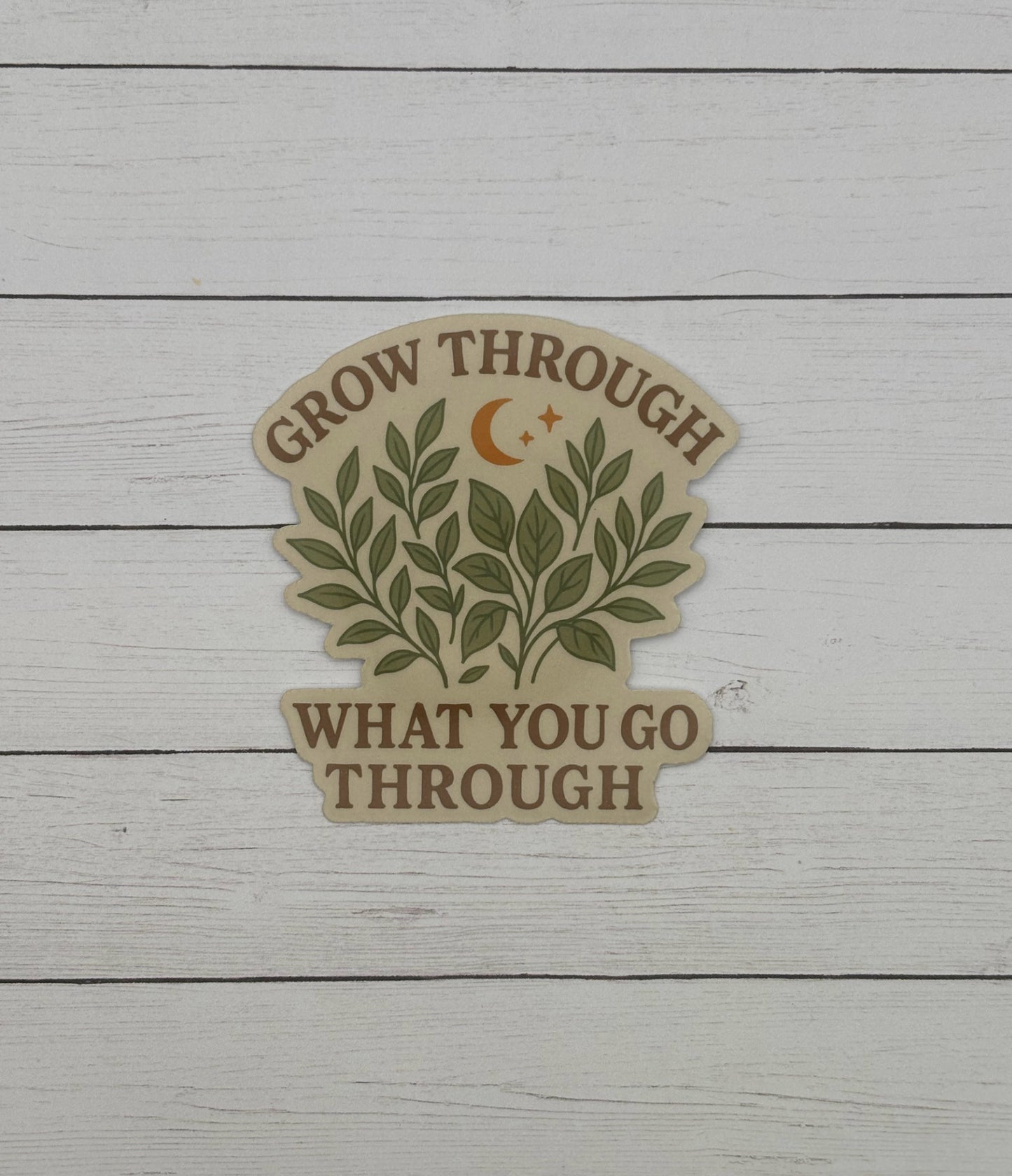 Grow Through What You Go Through Sticker
