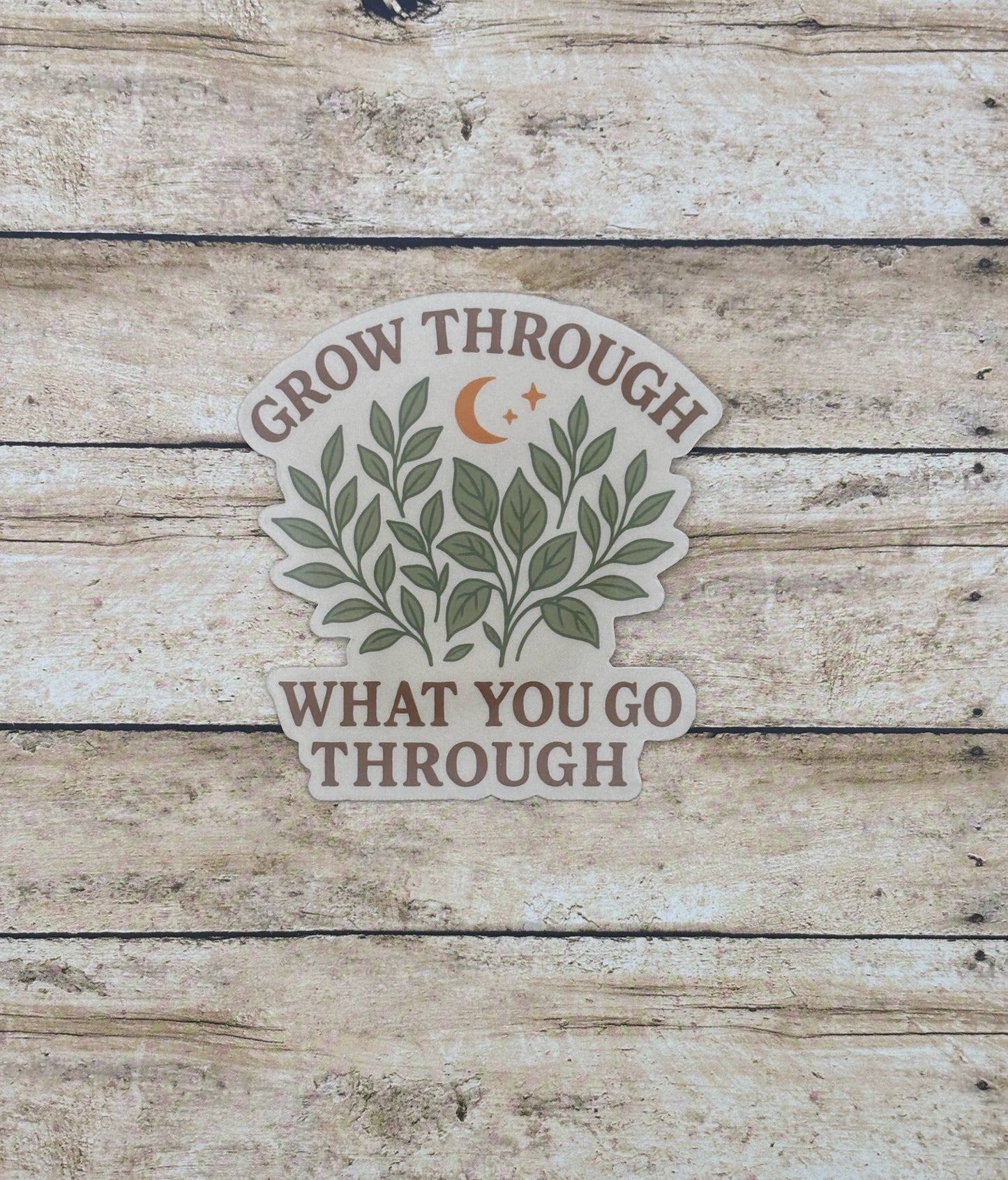 Grow Through What You Go Through Sticker