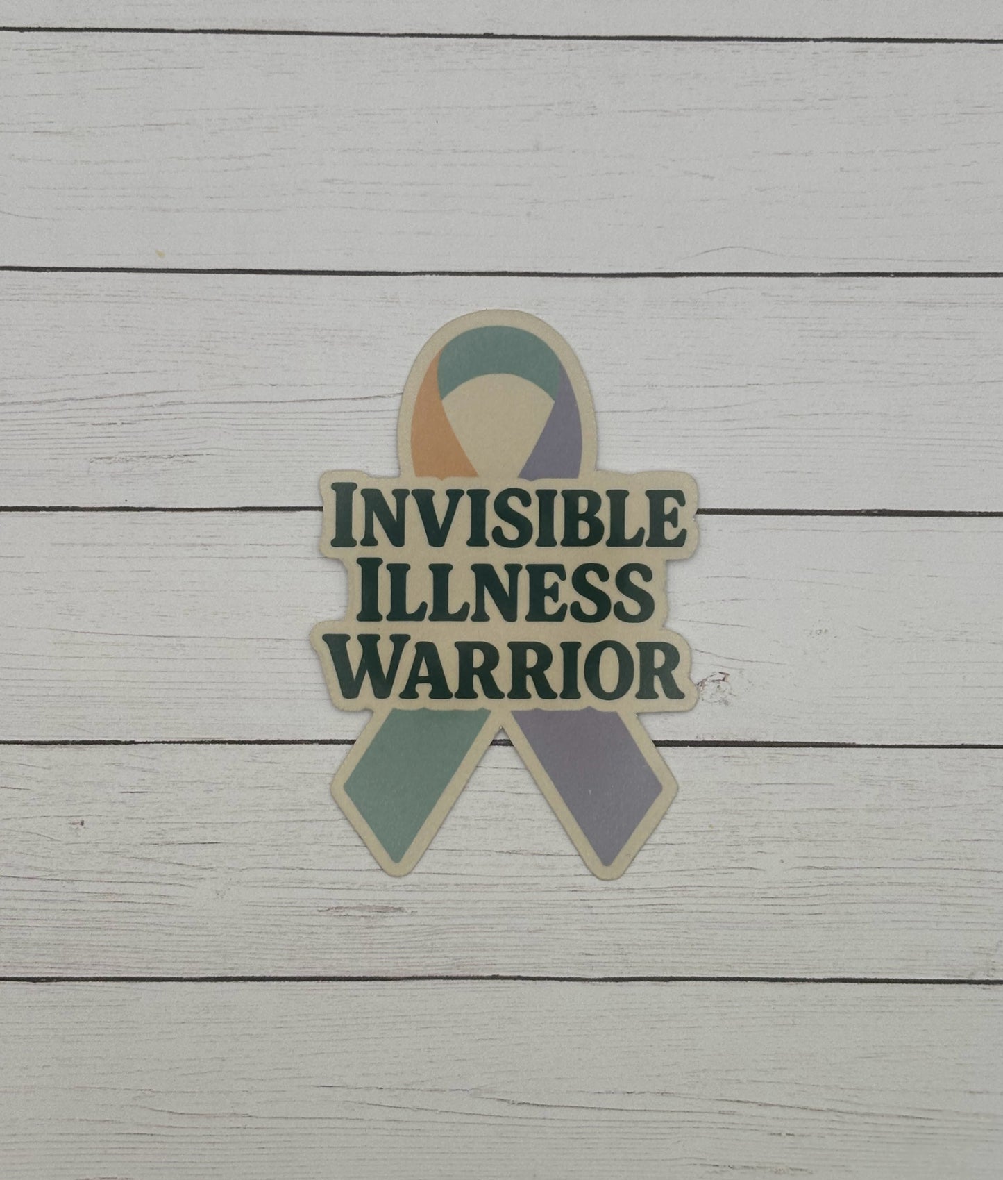 Invisible Illness Warrior Ribbon Sticker